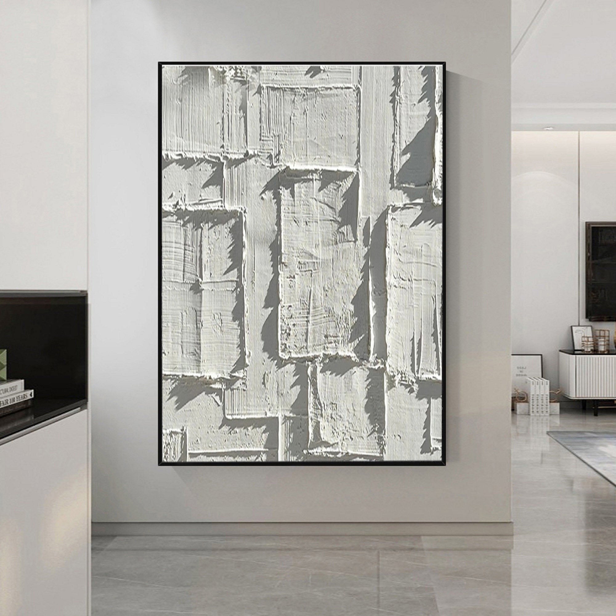 Modern Textured Abstract Wall Art for Minimalist Home Interiors #SG225