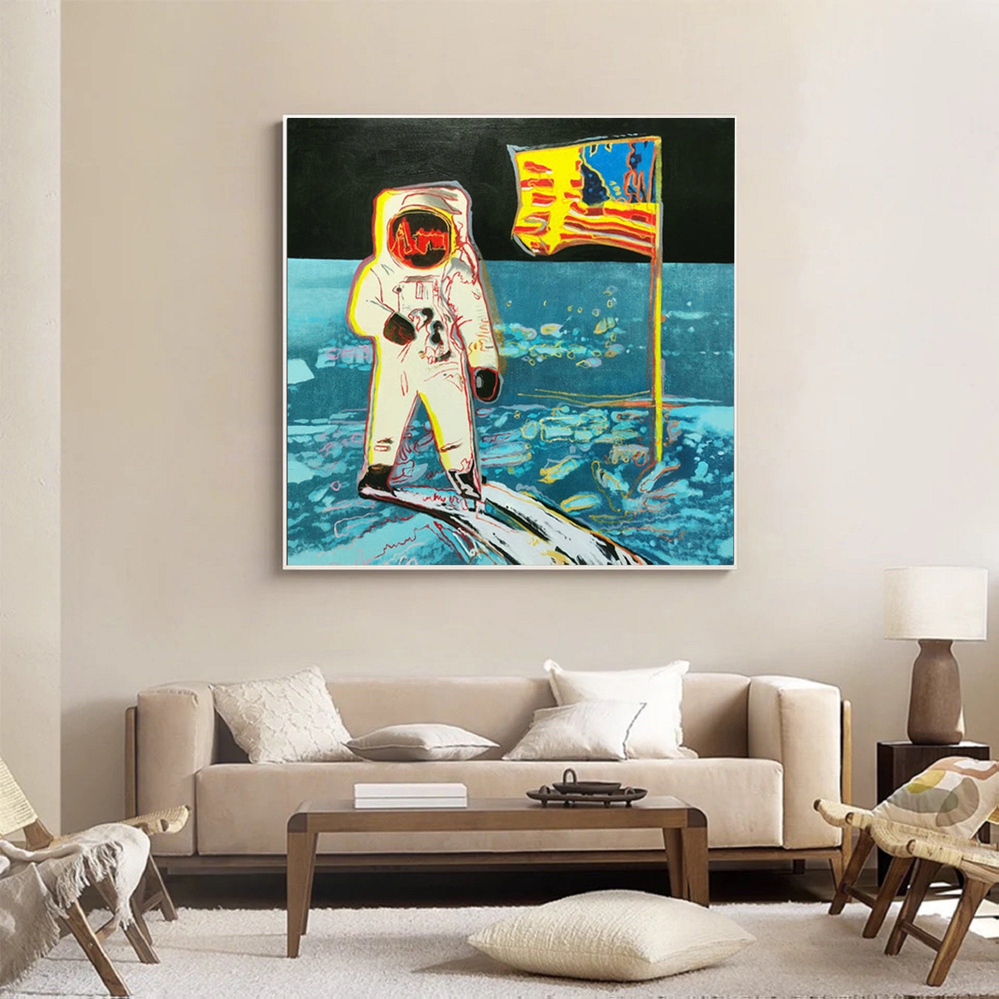 Astronaut Pop Art Canvas for Modern Home Decor #AW20