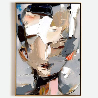 Colorful Abstract Portrait Wall Art for Modern Home Decor #CA048