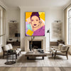 Pop Art Inspired Vibrant Geometric Portrait for Stylish Home Decor #AW19