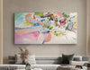 Homeproglobal Textured Abstract Wall Art with Colorful Accents for Modern Living Room #SG050