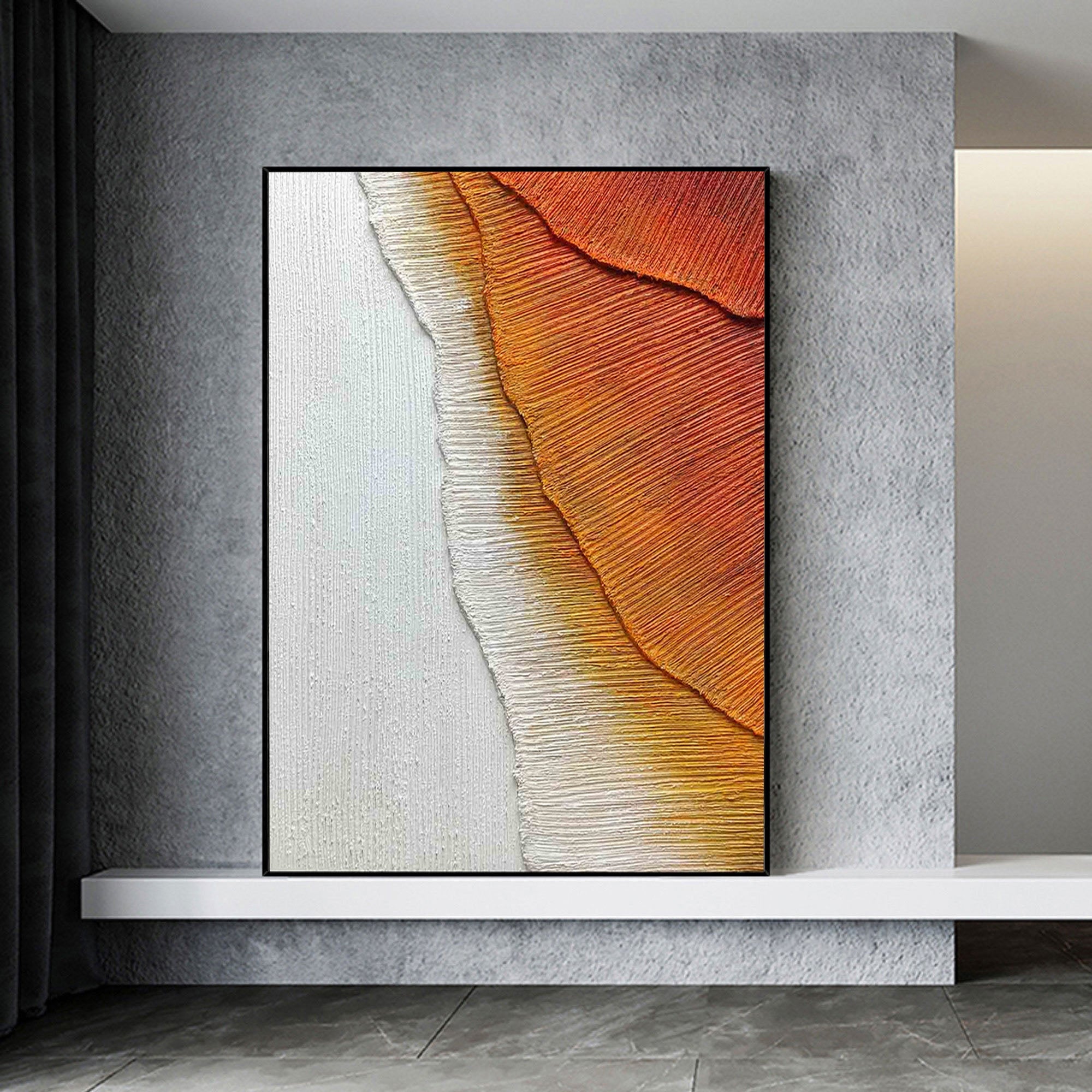 Abstract Textured Wall Art with Vibrant Colors for Living Room and Dining Area #SG263