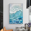 Dynamic Ocean Wave Textured Artwork for Modern Wall Decor #SG194