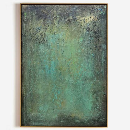 Abstract Green Textured Wall Art for Contemporary Home Decor #CA009S