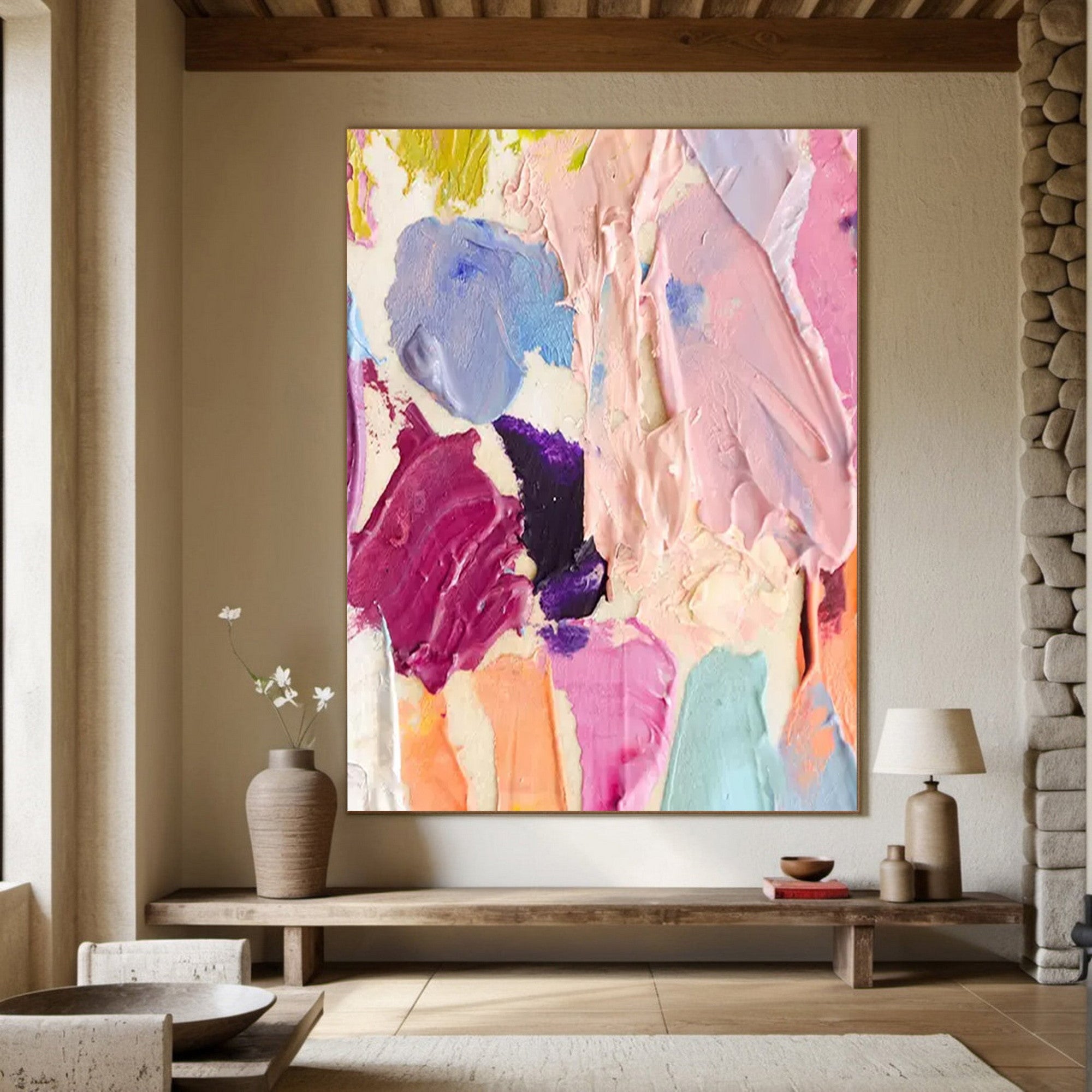 Textured Abstract Wall Art for Modern Home Decor #CA021