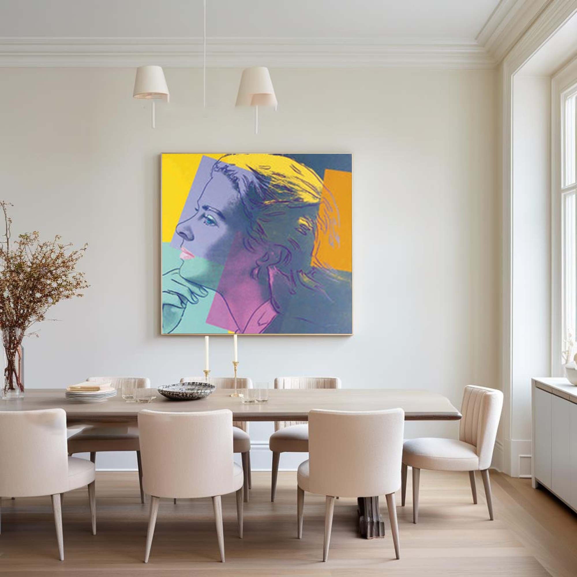 Colorful Pop Art Portrait for Vibrant Home Interior Decor #AW18