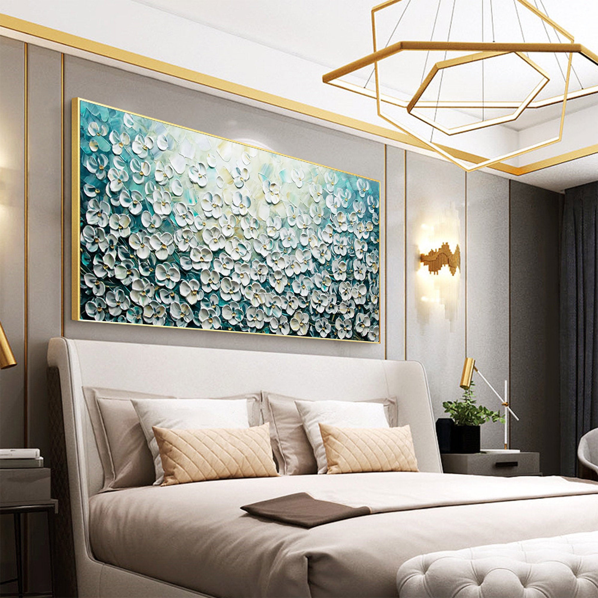 Homeproglobal Textured Wall Art for Contemporary Living Room and Modern Home Decor #SG051