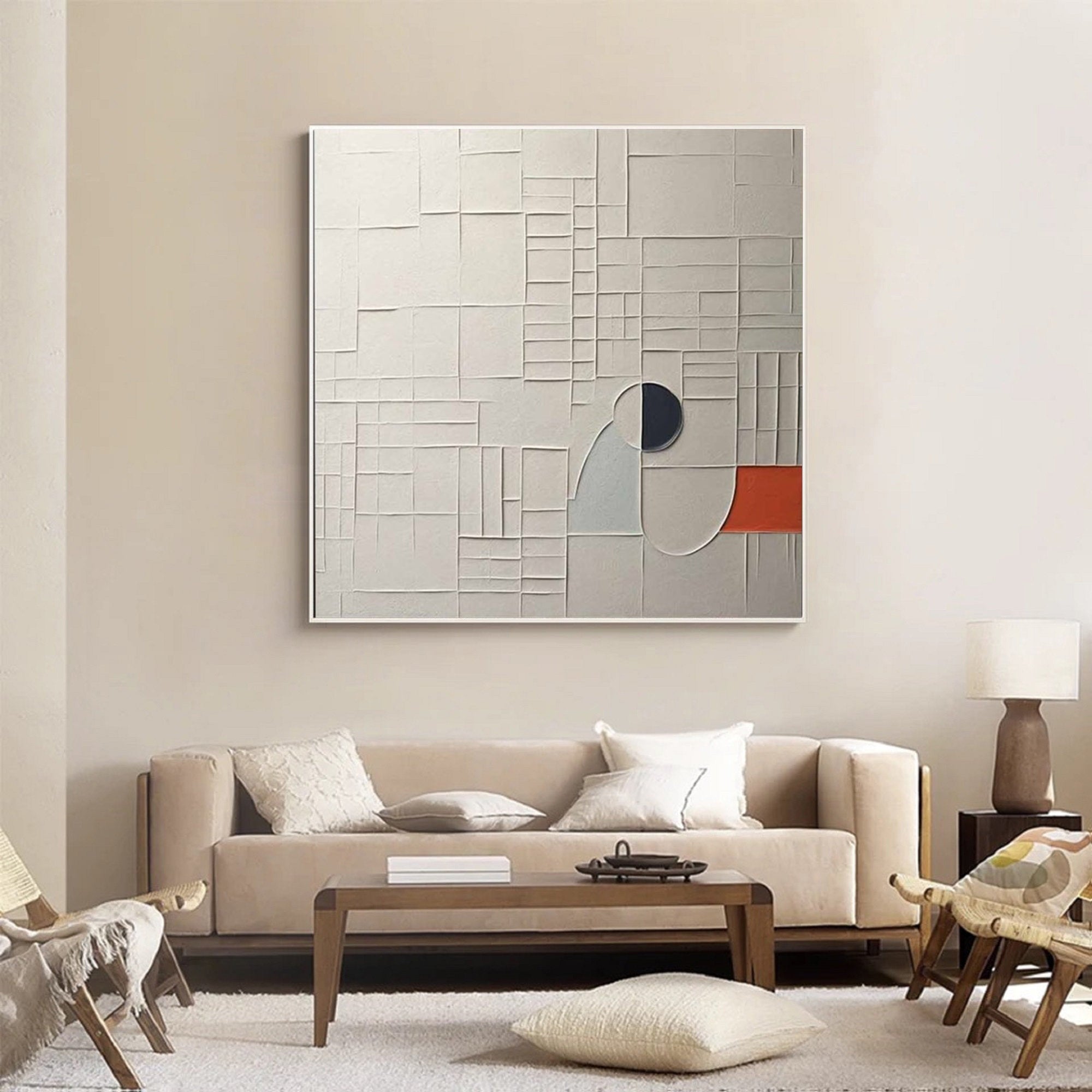 Textured Abstract Wall Art for Modern Living Room and Bedroom #SG250