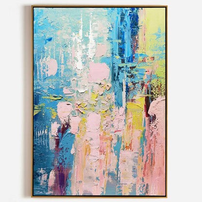 Abstract Colorful Textured Wall Art for Modern Home Decor #CA012