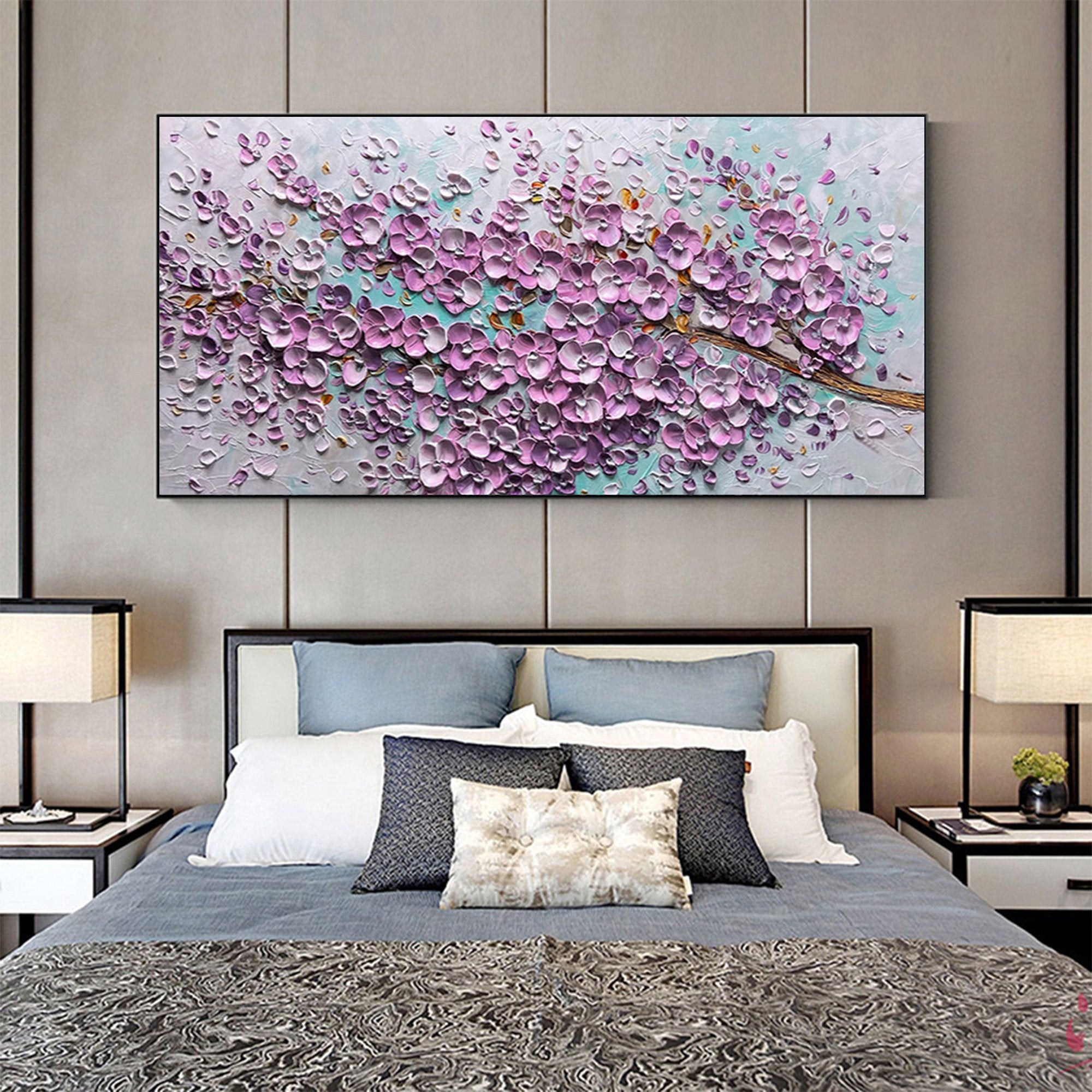 Homeproglobal Large Colorful Abstract Wall Art for Bedroom and Living Room #SG052