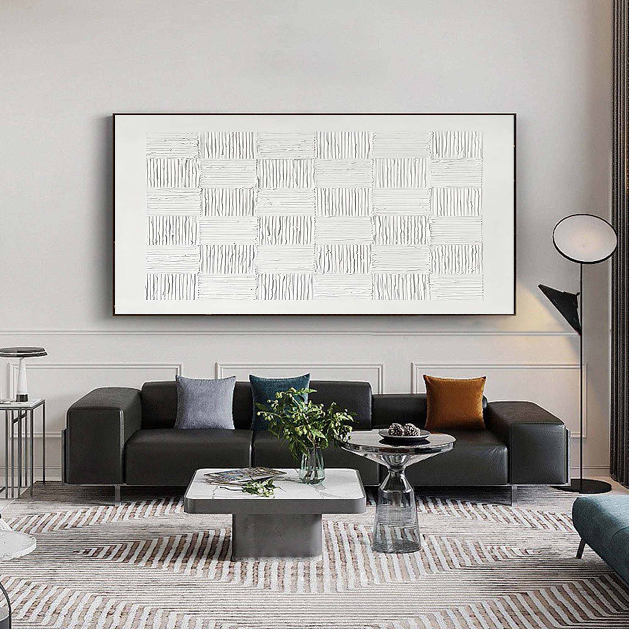 Modern Geometric Textured Wall Art for Minimalist Interiors #SG197