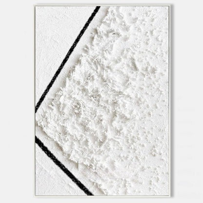 Minimalist Textured Abstract Wall Art with Monochrome Design for Modern Interiors #SG145