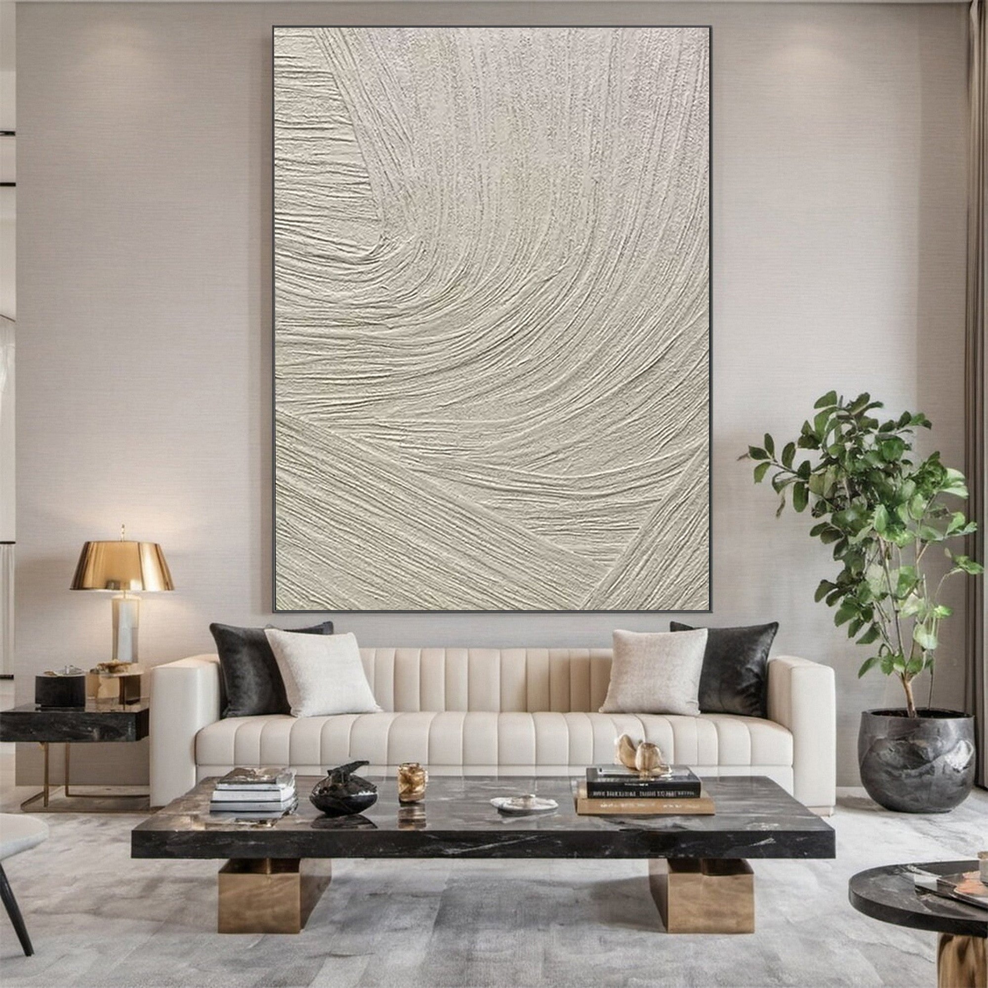 Textured Abstract Wall Art for Contemporary Living Room and Dining Area #SG032