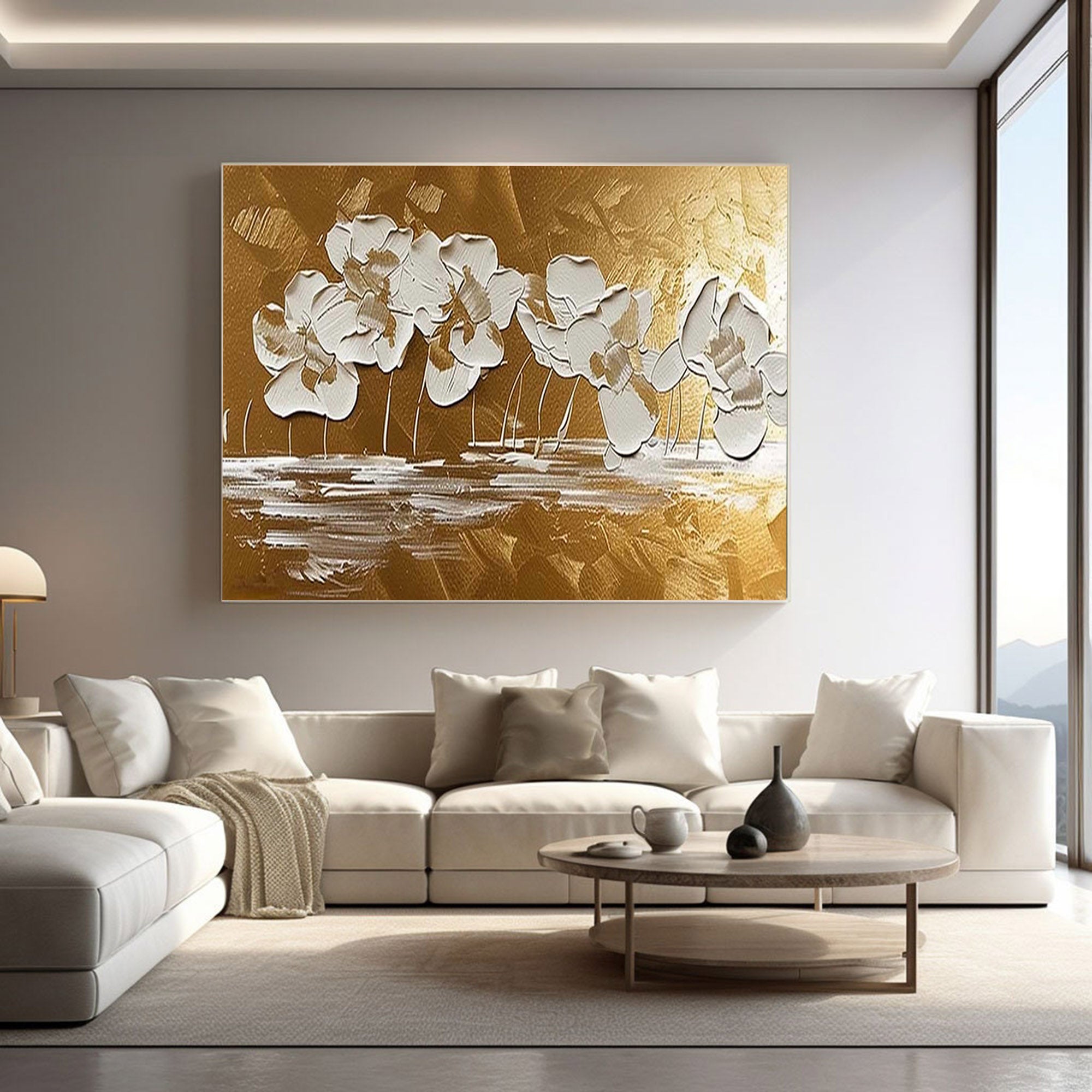 Textured Abstract Wall Art for Living Room and Bedroom - High-Quality Abstract Canvas Art #SG279
