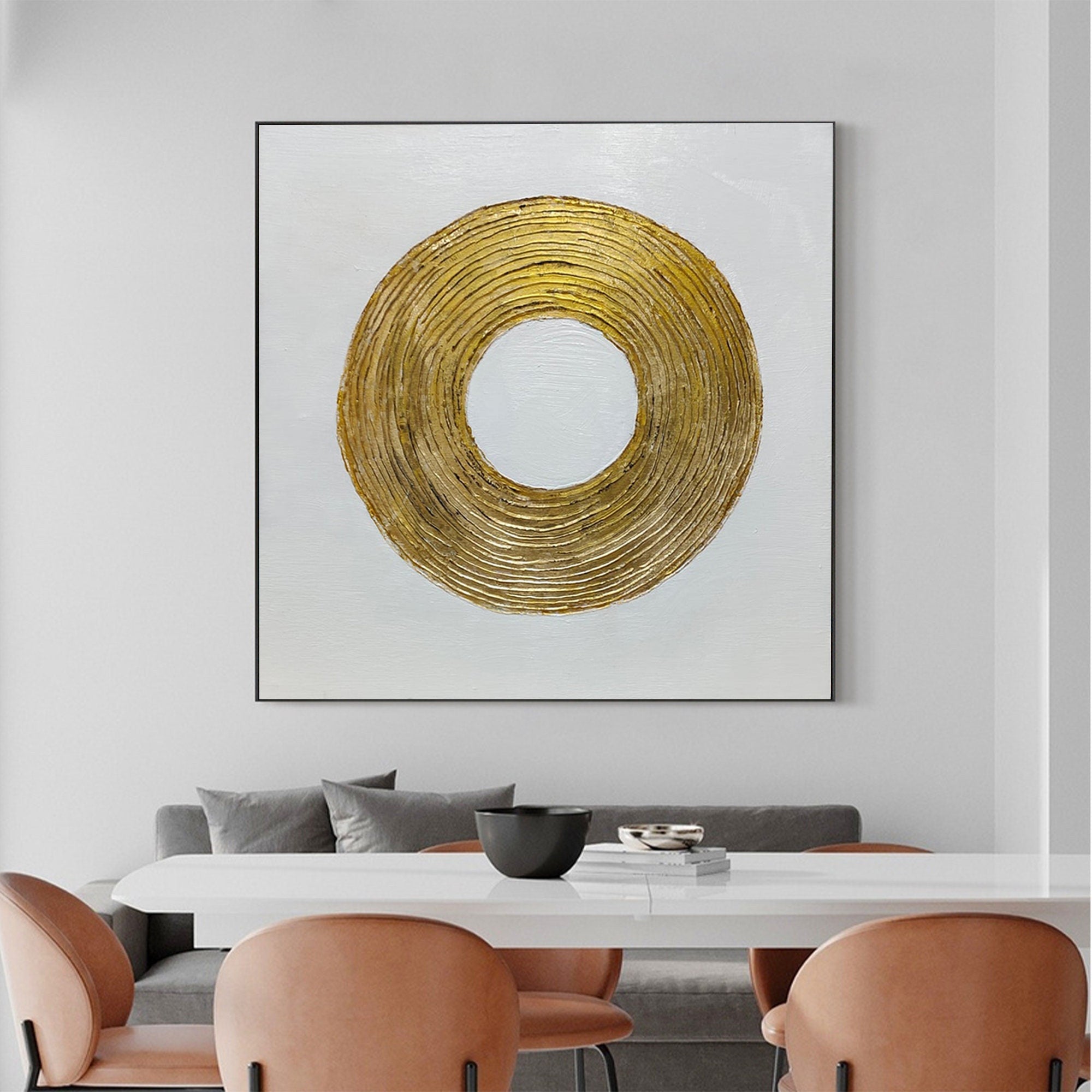 Textured Wall Art Featuring Abstract Expressionism and Modern Artwork for Living Room Decor #SG064