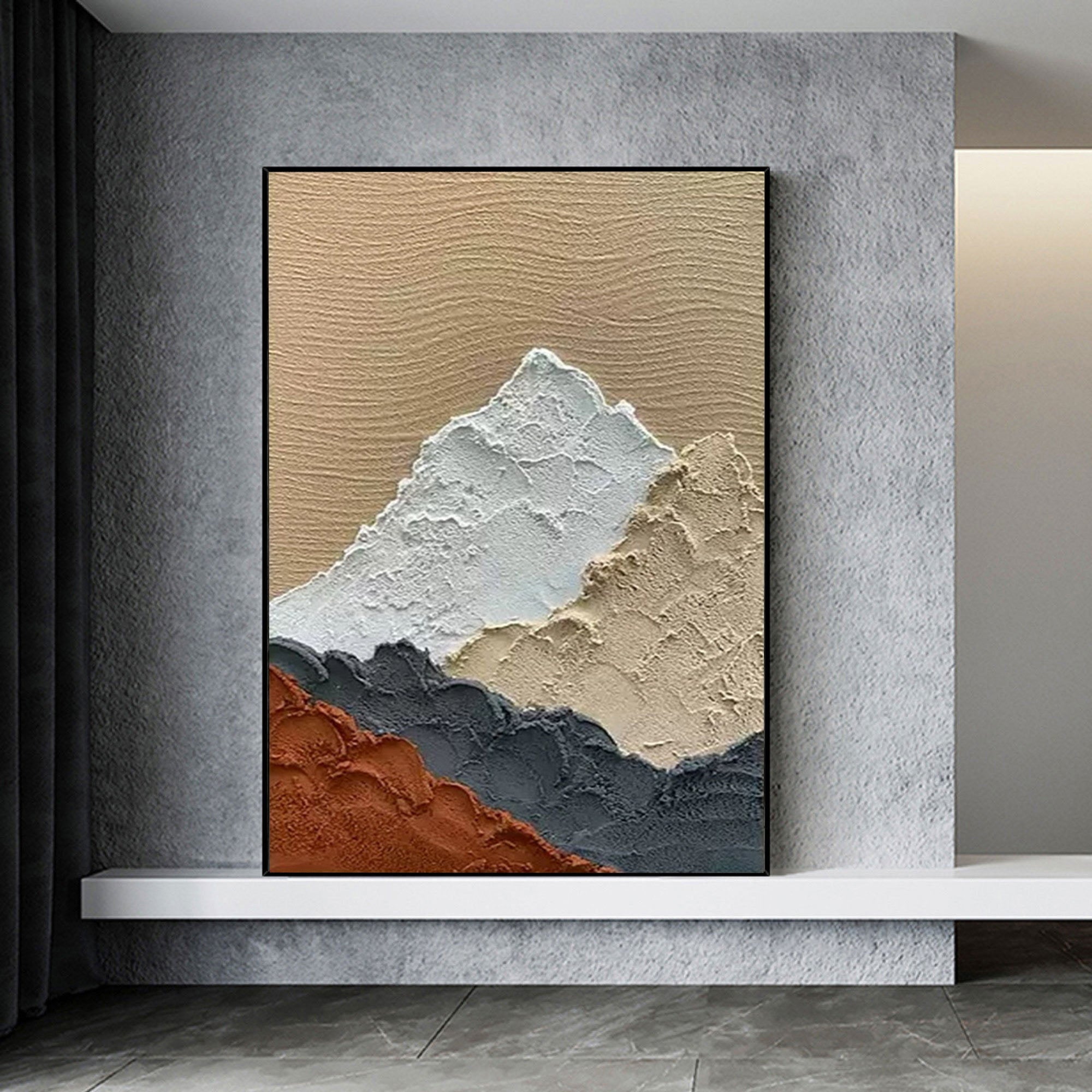 Abstract Textured Wall Art with Unique Surface Texture for Contemporary Home Decor #SG082