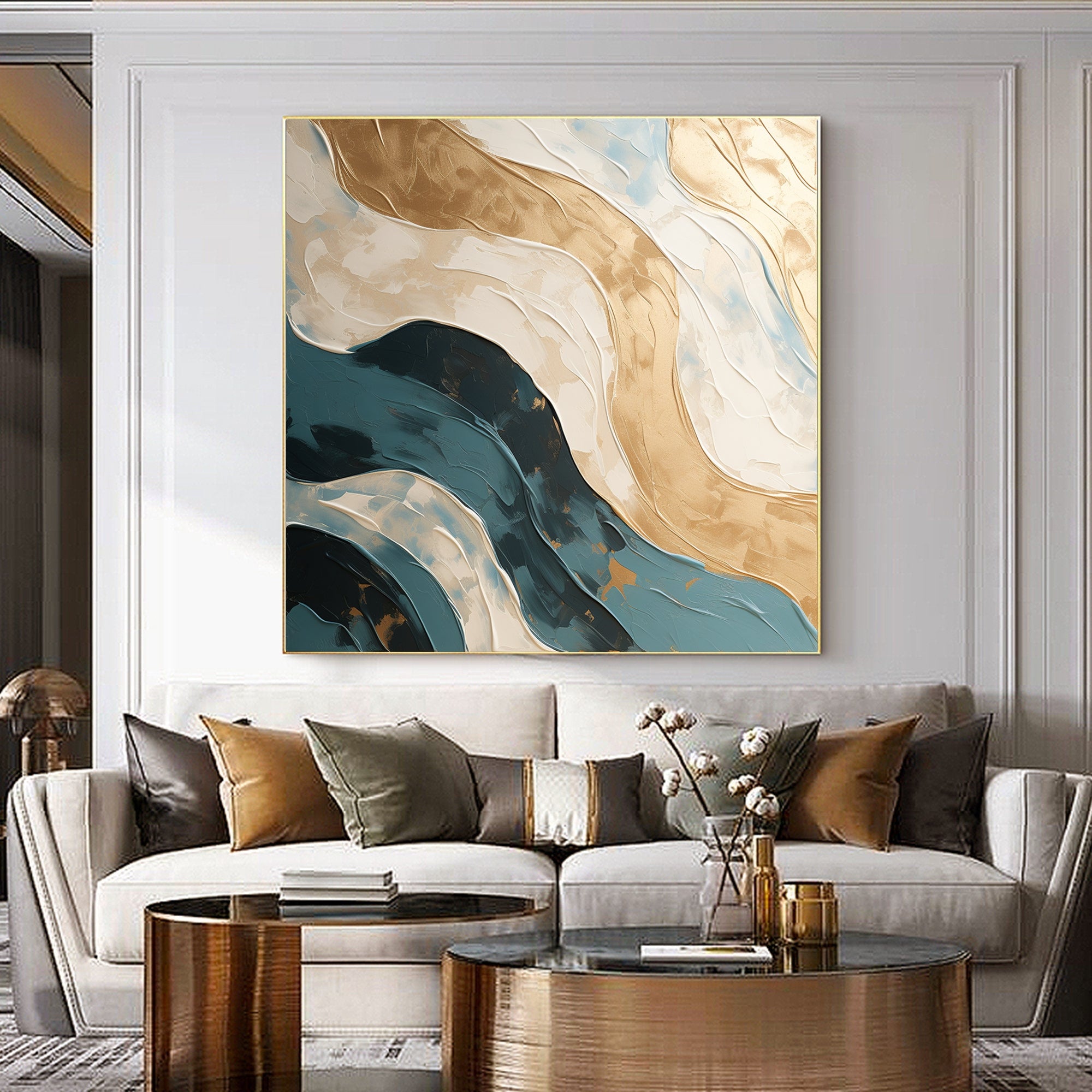 Textured Abstract Wall Art for Modern Living Room and Bedroom Decor #SG255