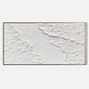 Homeproglobal Textured White Plaster Art for Contemporary Wall Decor #SG044