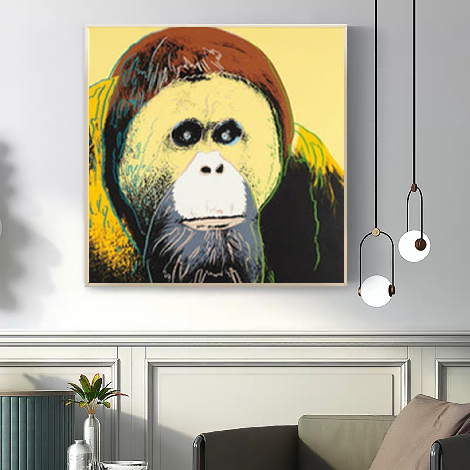 Framed Wall Art with Animal Theme for Home Decor Painting #AW05