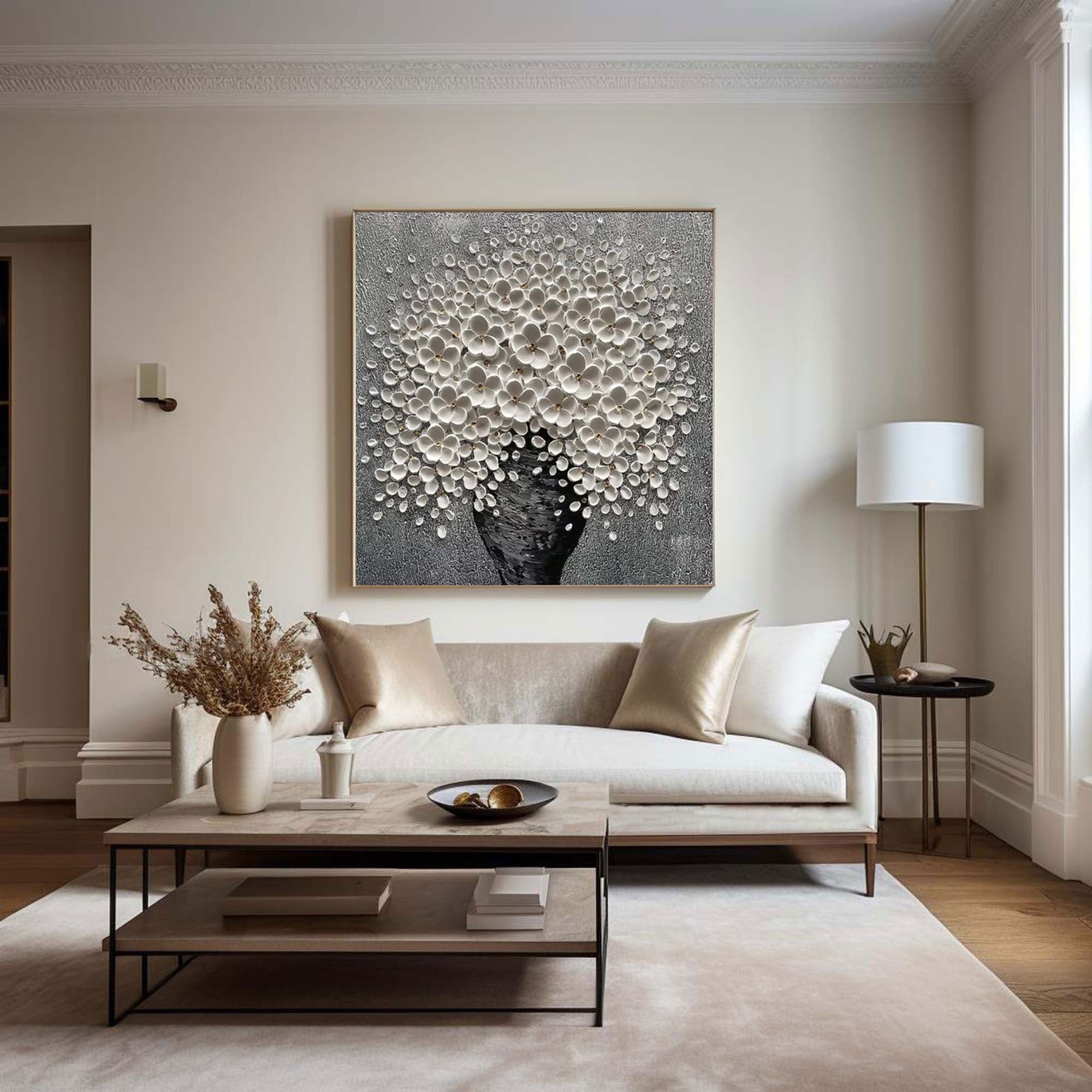 Flower Artwork for Living Room Wall Decor #CA015