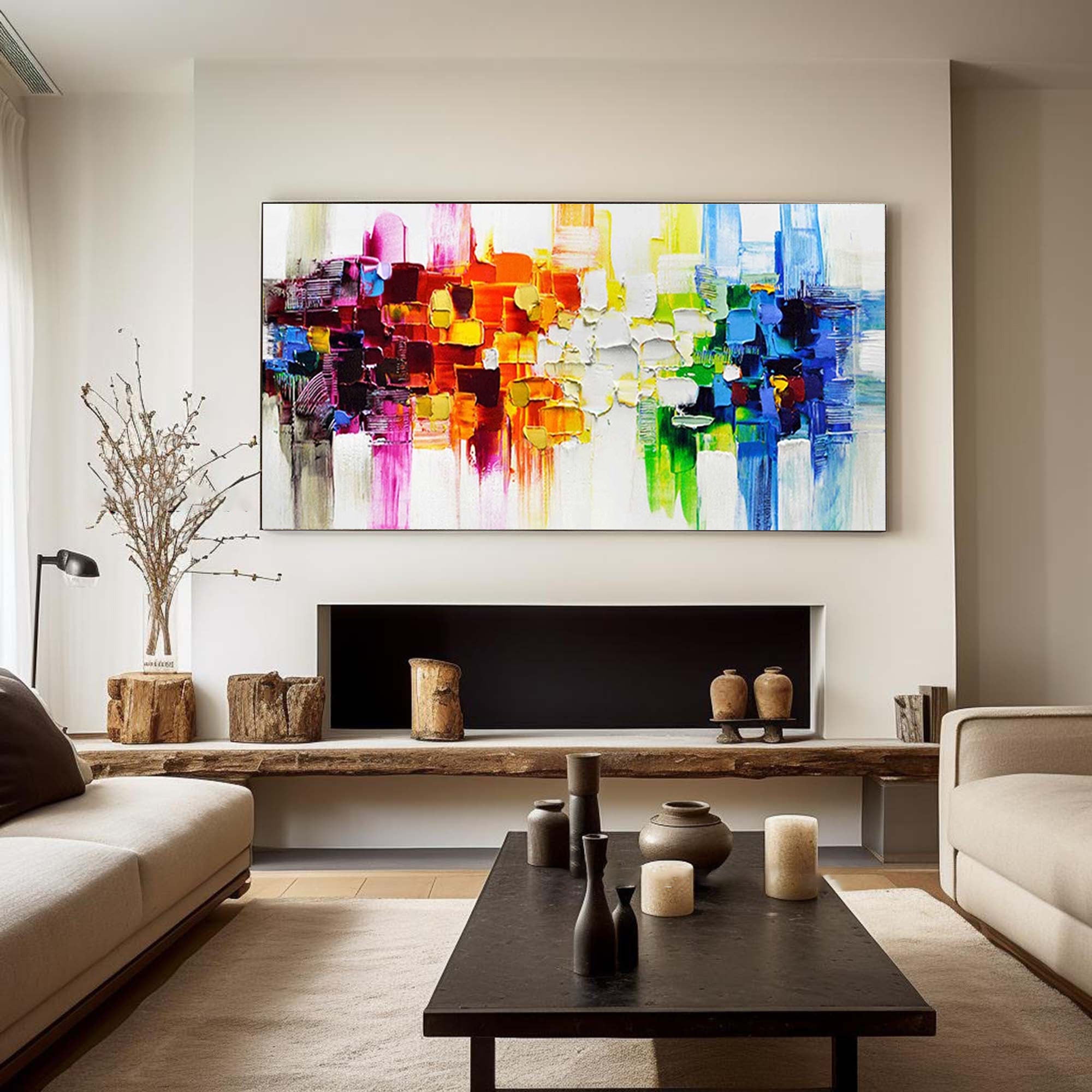 Homeproglobal Colorful Painting | Big Wall Art  #HCP016