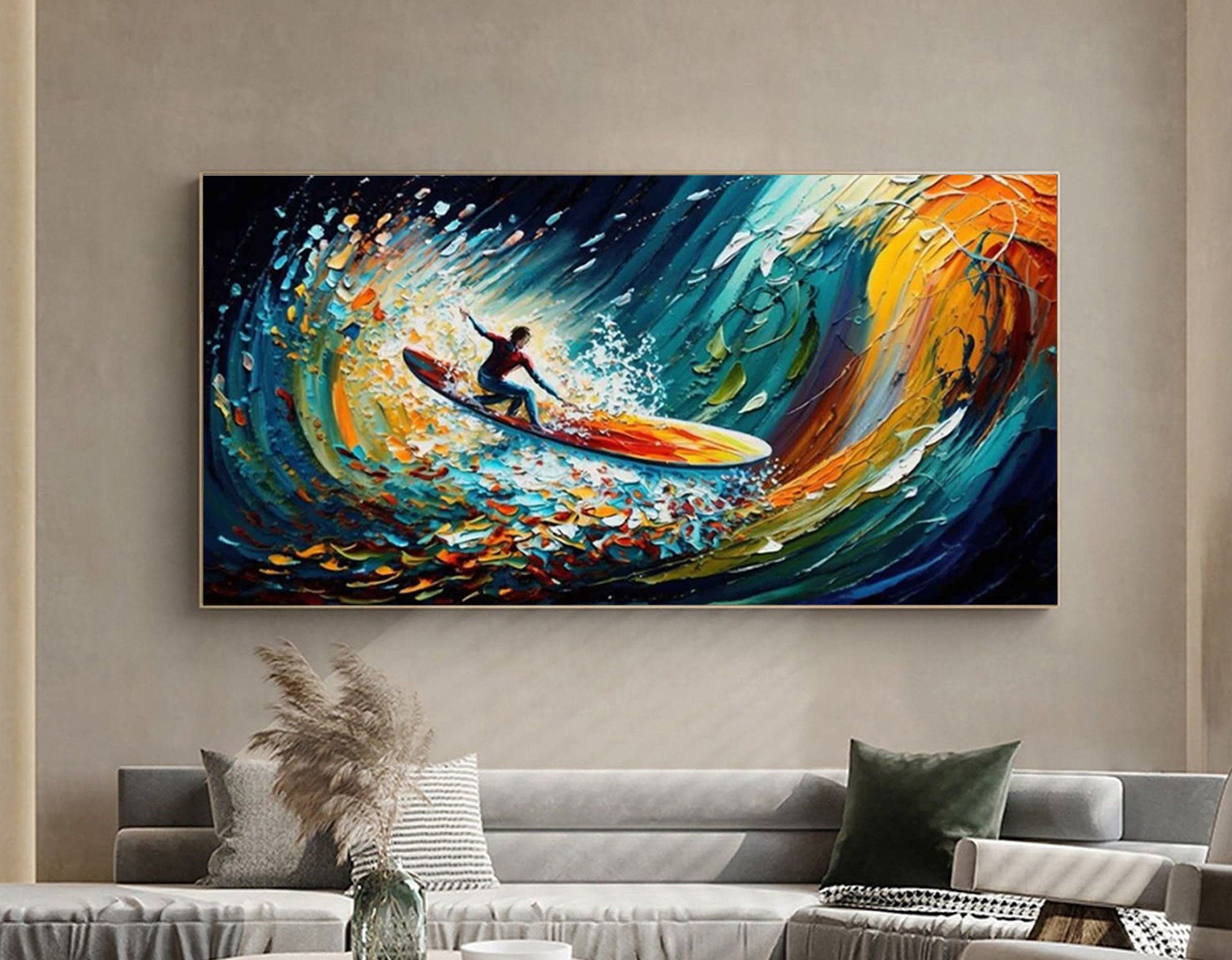 Homeproglobal Colorful Painting | Costal Wall Art #CA033