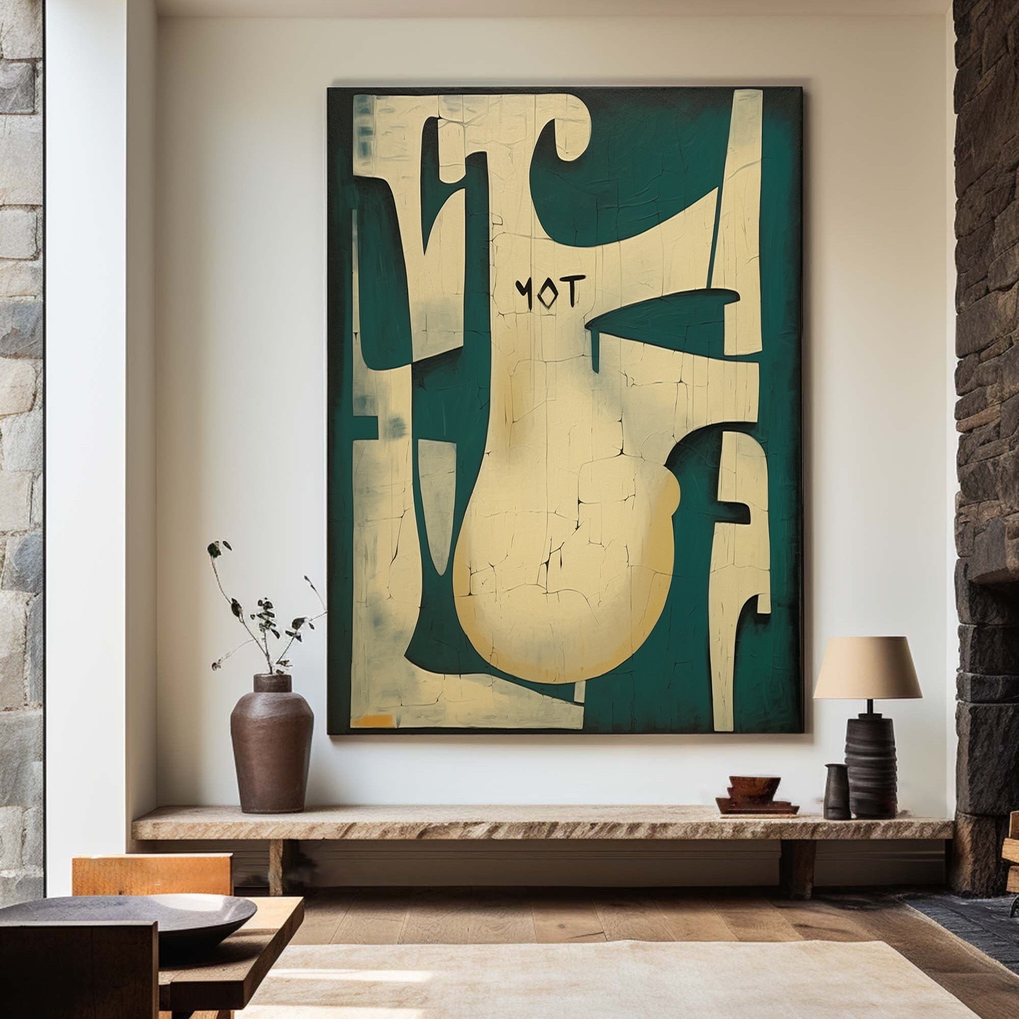 Wabi Sabi Textured Artwork for Living Room and Dining Area Wall Decor #TX226