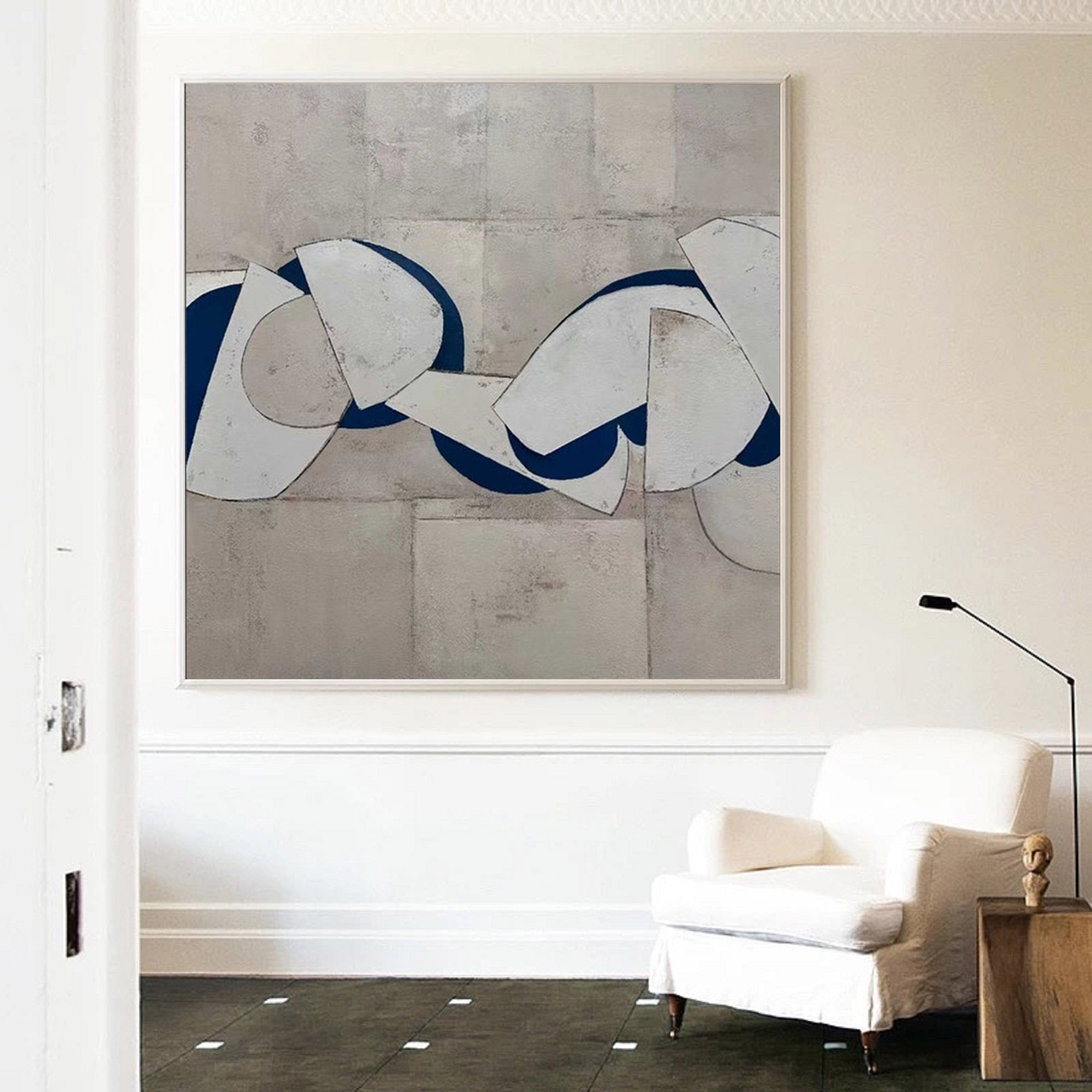 Wabi Sabi Textured Abstract Canvas Art for Living Room and Dining Room Wall Decor #TX235