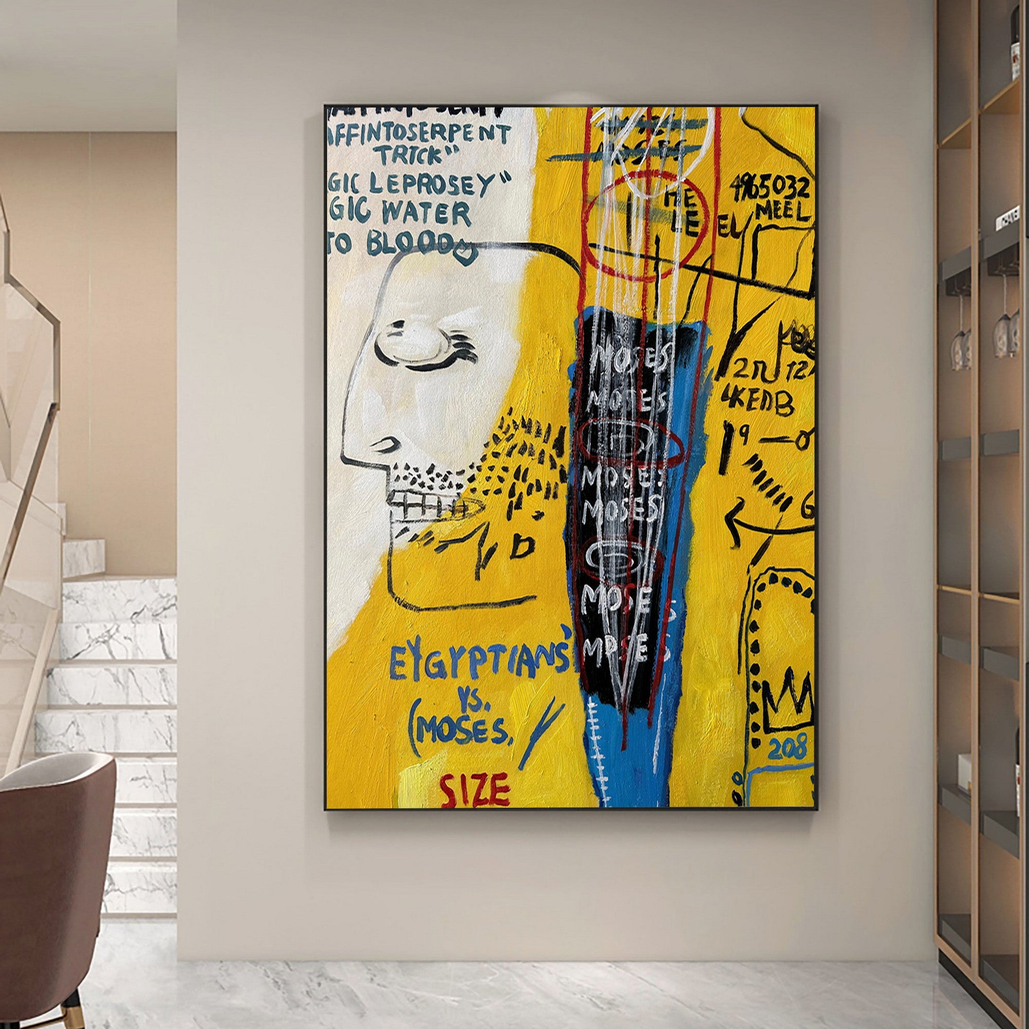 Colorful Abstract Wall Art for Creative Living Room Decor #BS001