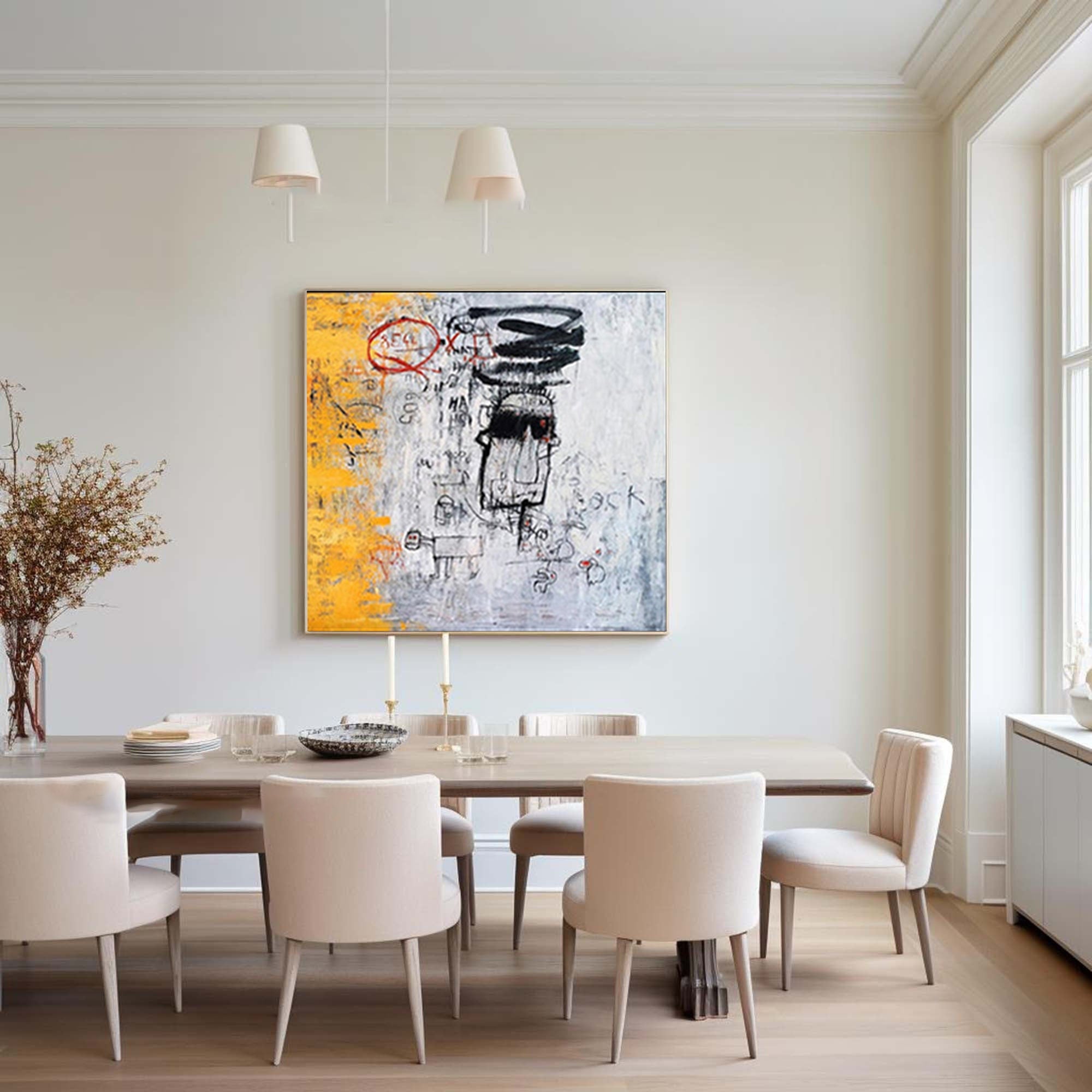 Abstract Expressionist Hand Painted Art for Contemporary Home Decor#GA028