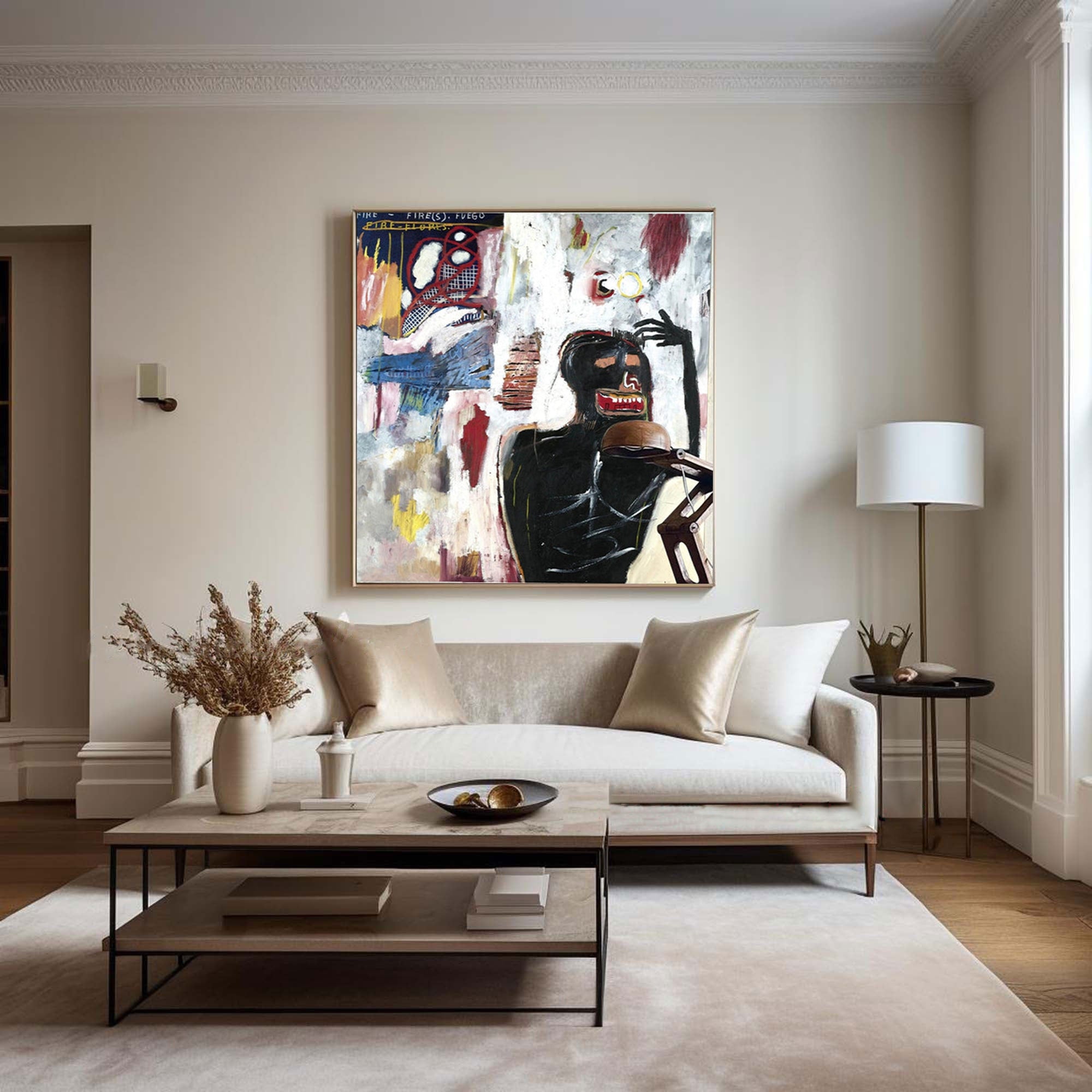 Colorful Abstract Framed Wall Art for Living Room Decor #BS002