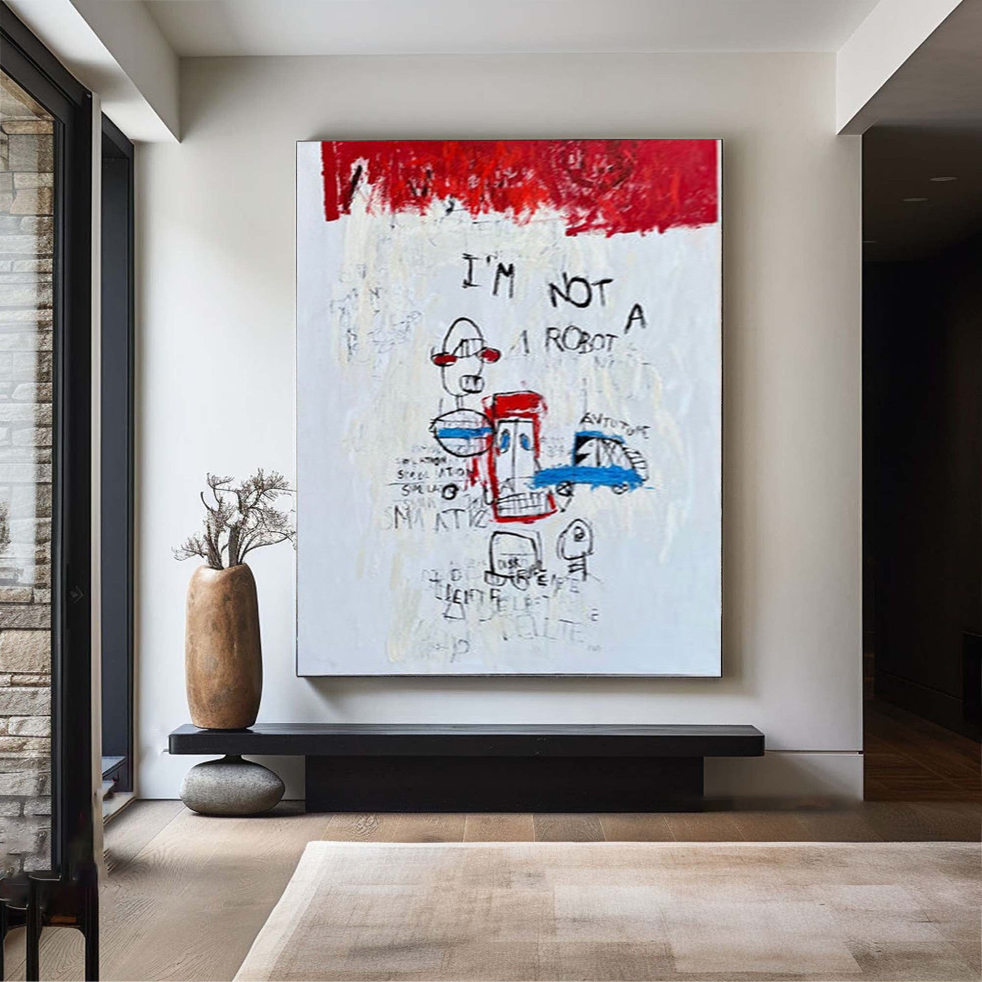 Abstract Textured Wall Art for Bedroom Decoration #GA033