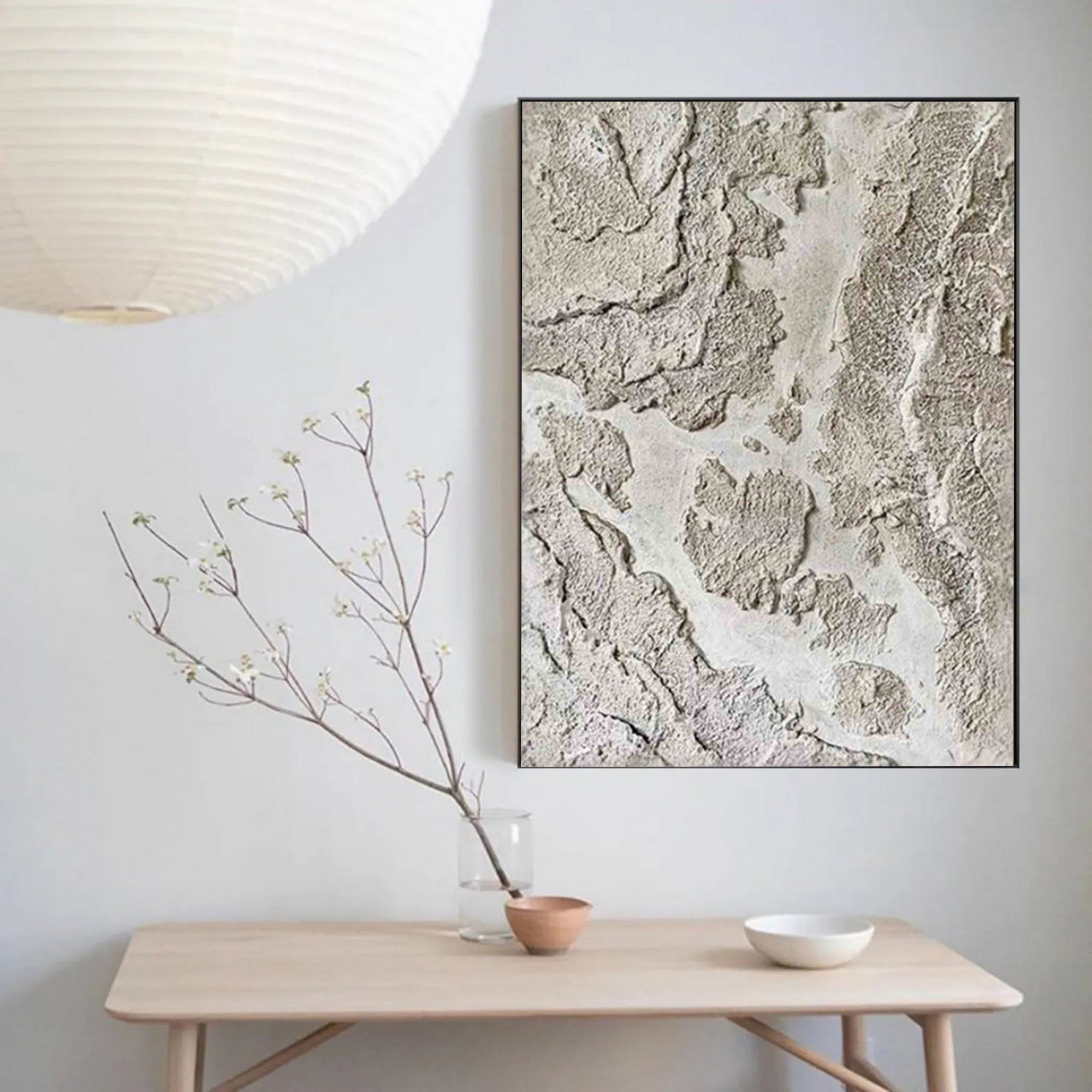 WabiSabi Textured Abstract Wall Art for Modern Minimalist Home Decor #TX193