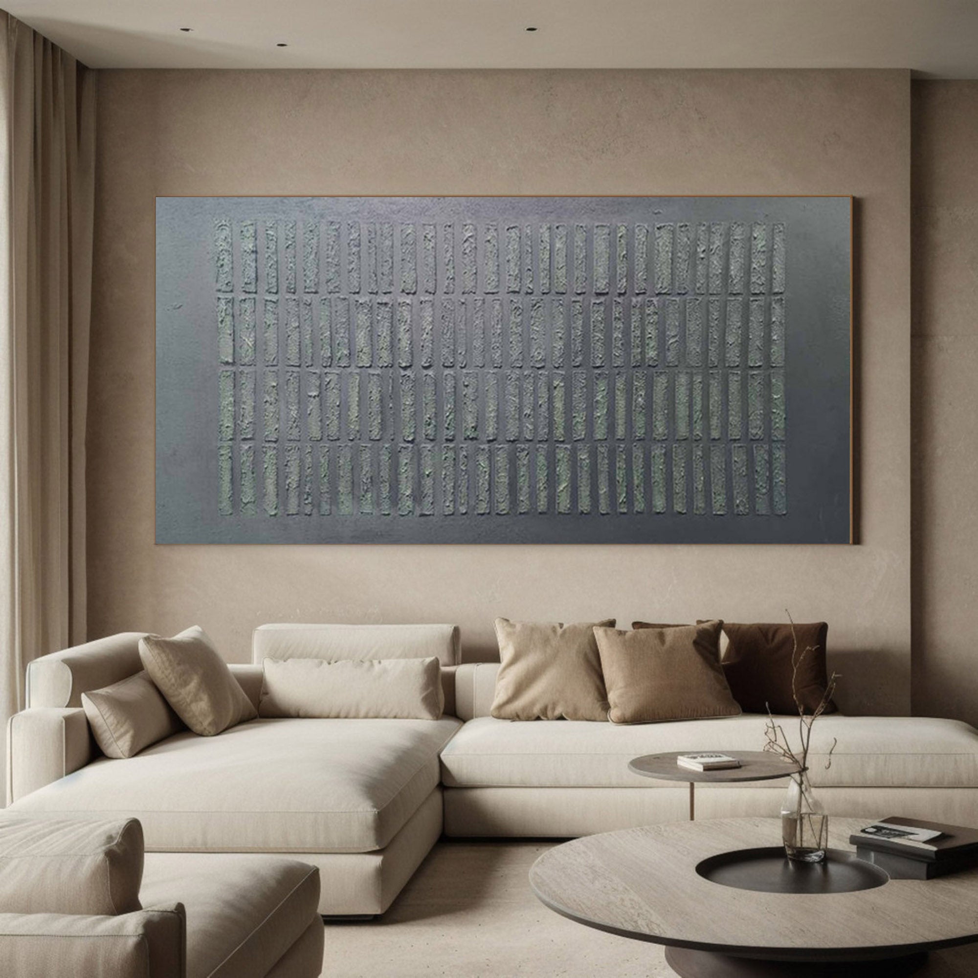 Abstract Wabi Sabi Wall Artwork for Living Room and Dining Area #TX166