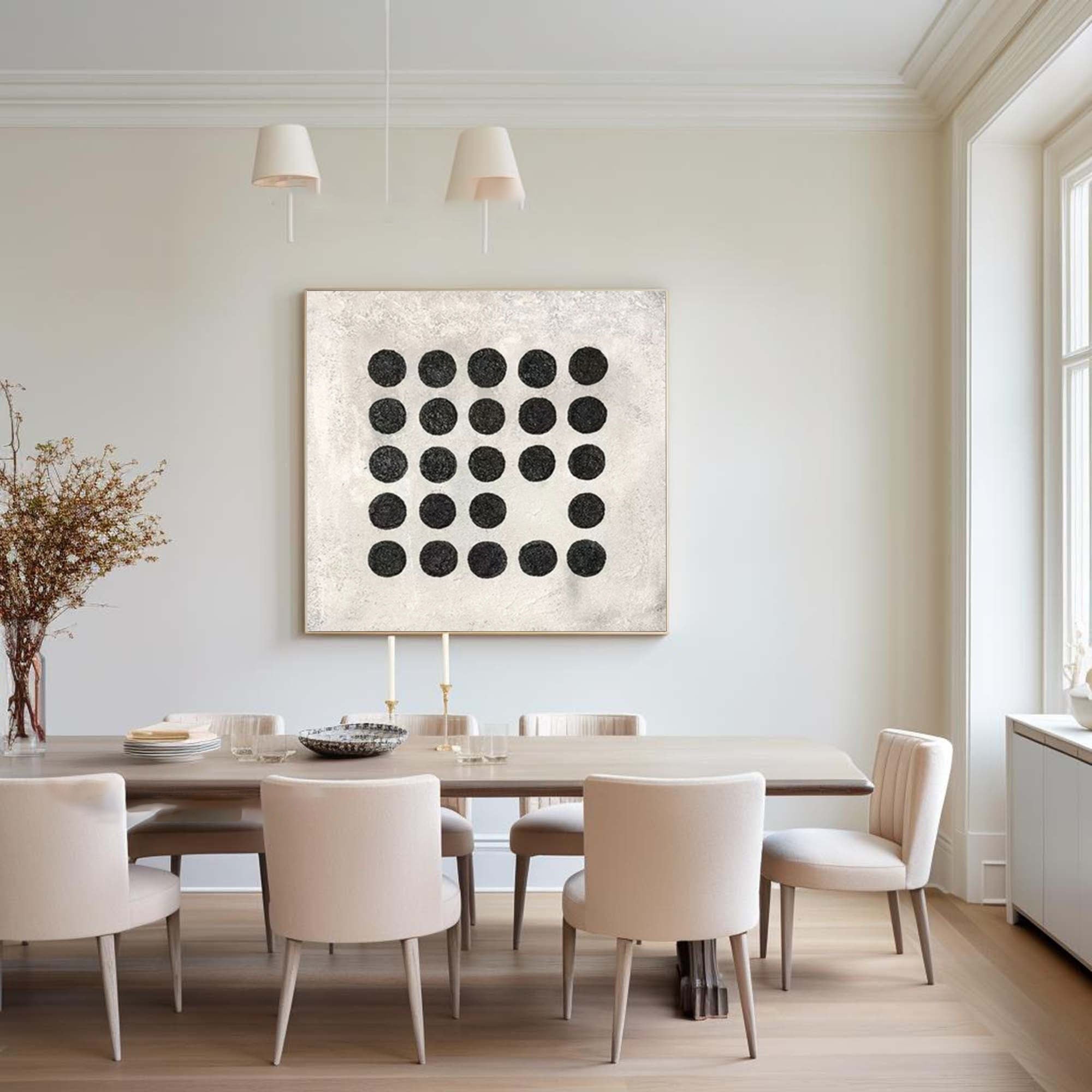 WabiSabi Wall Art Abstract Textured Painting for Modern Living Room or Bedroom Decor #TX161