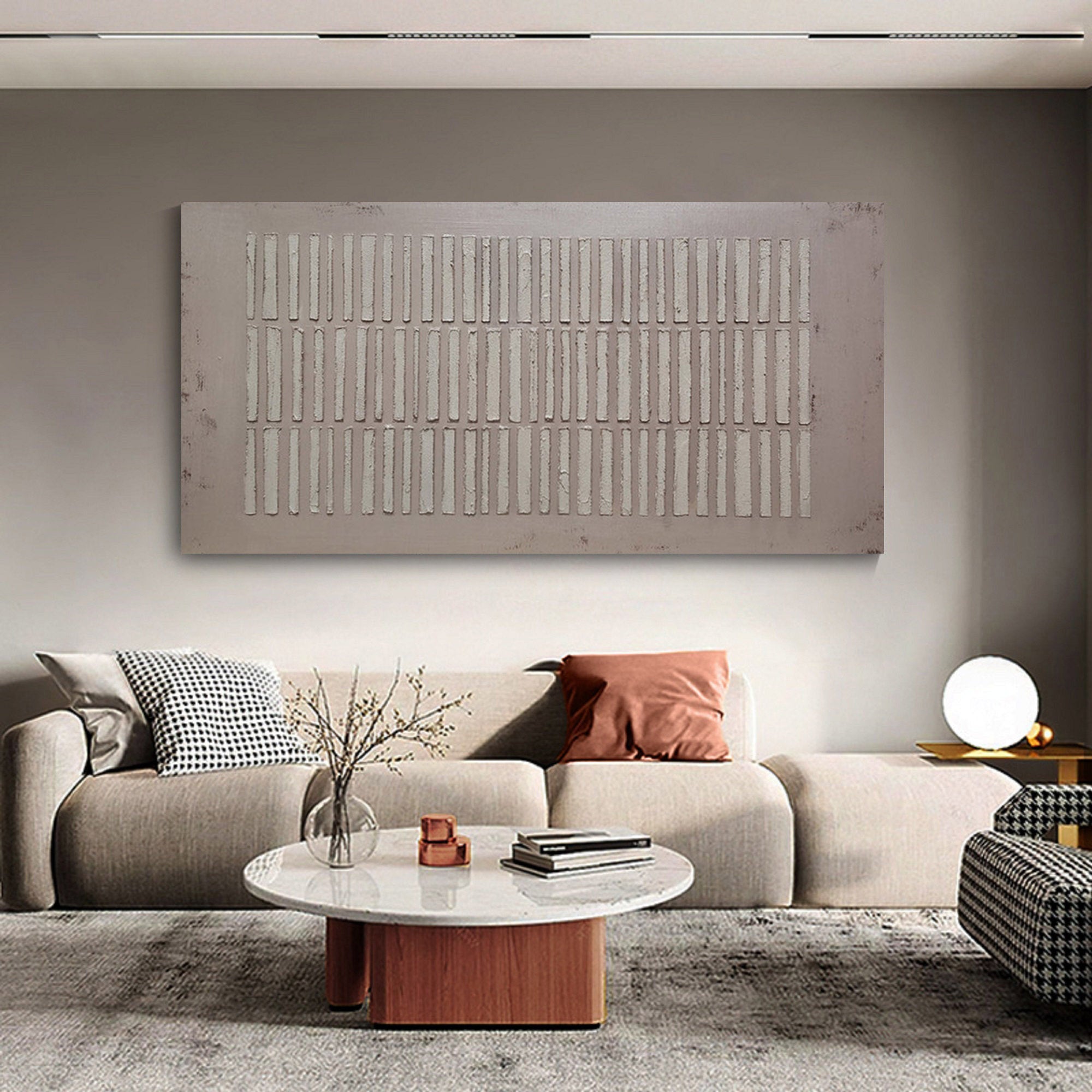 WabiSabi Wall Art Textured Plaster Painting for Modern Home Decor #TX165S