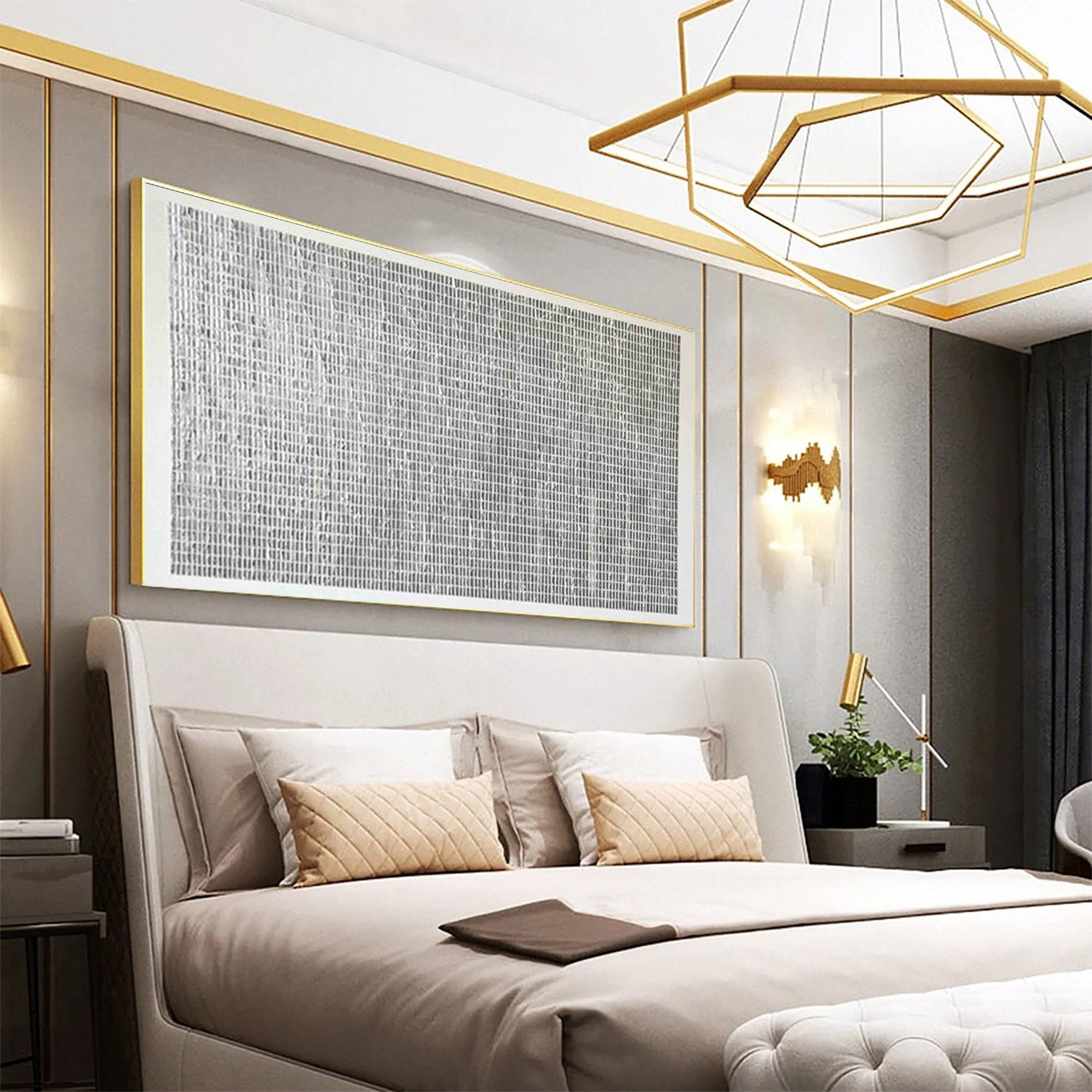 WabiSabi Wall Art Textured Abstract Painting for Living Room and Office #TX186