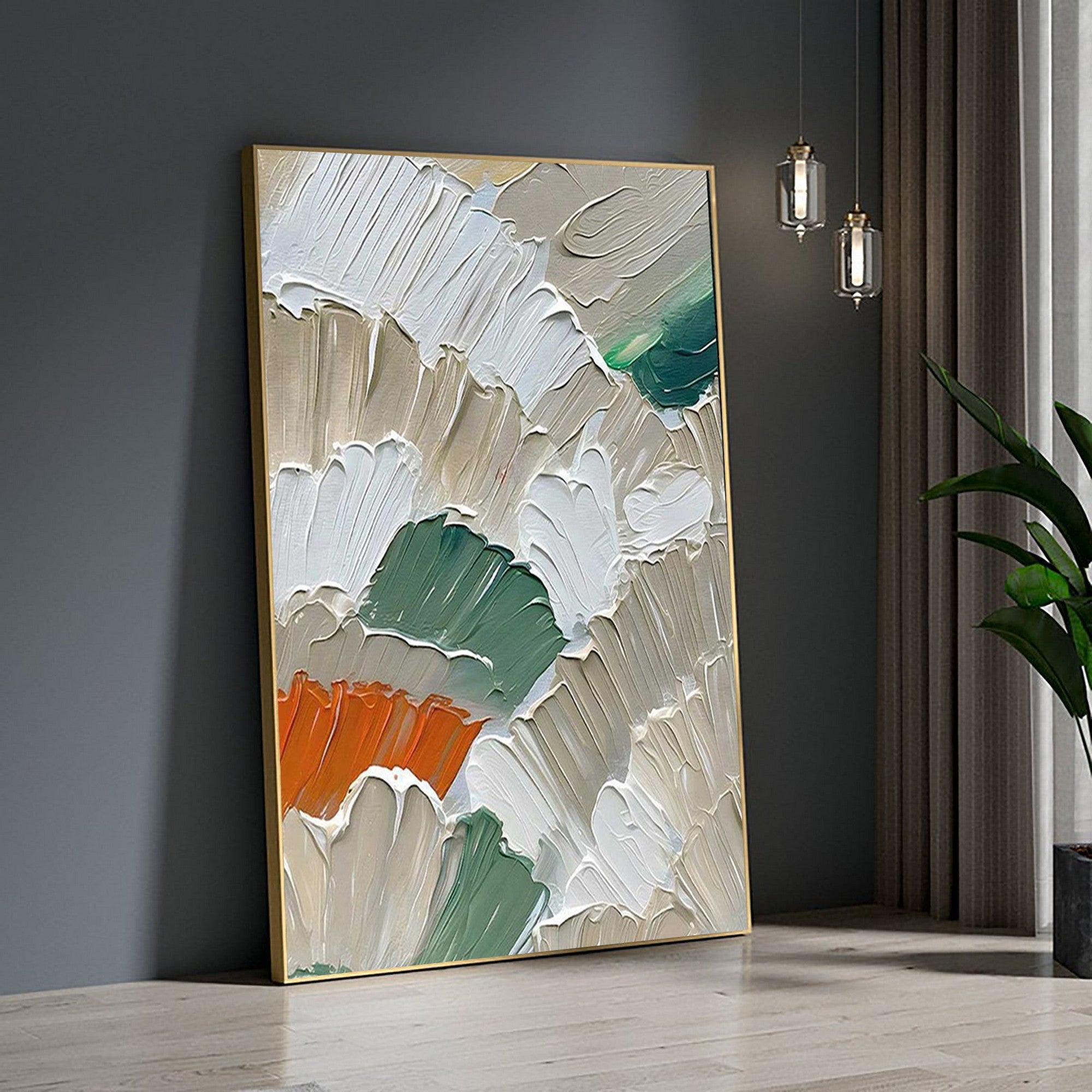 Textured Abstract Painting for Modern Home Decor #CA037