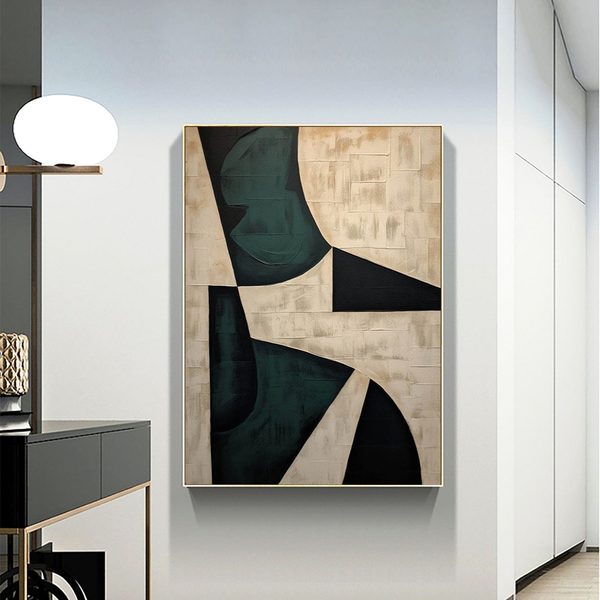 Wabi Sabi Textured Canvas Wall Art for Contemporary Living Room and Dining Area #TX293