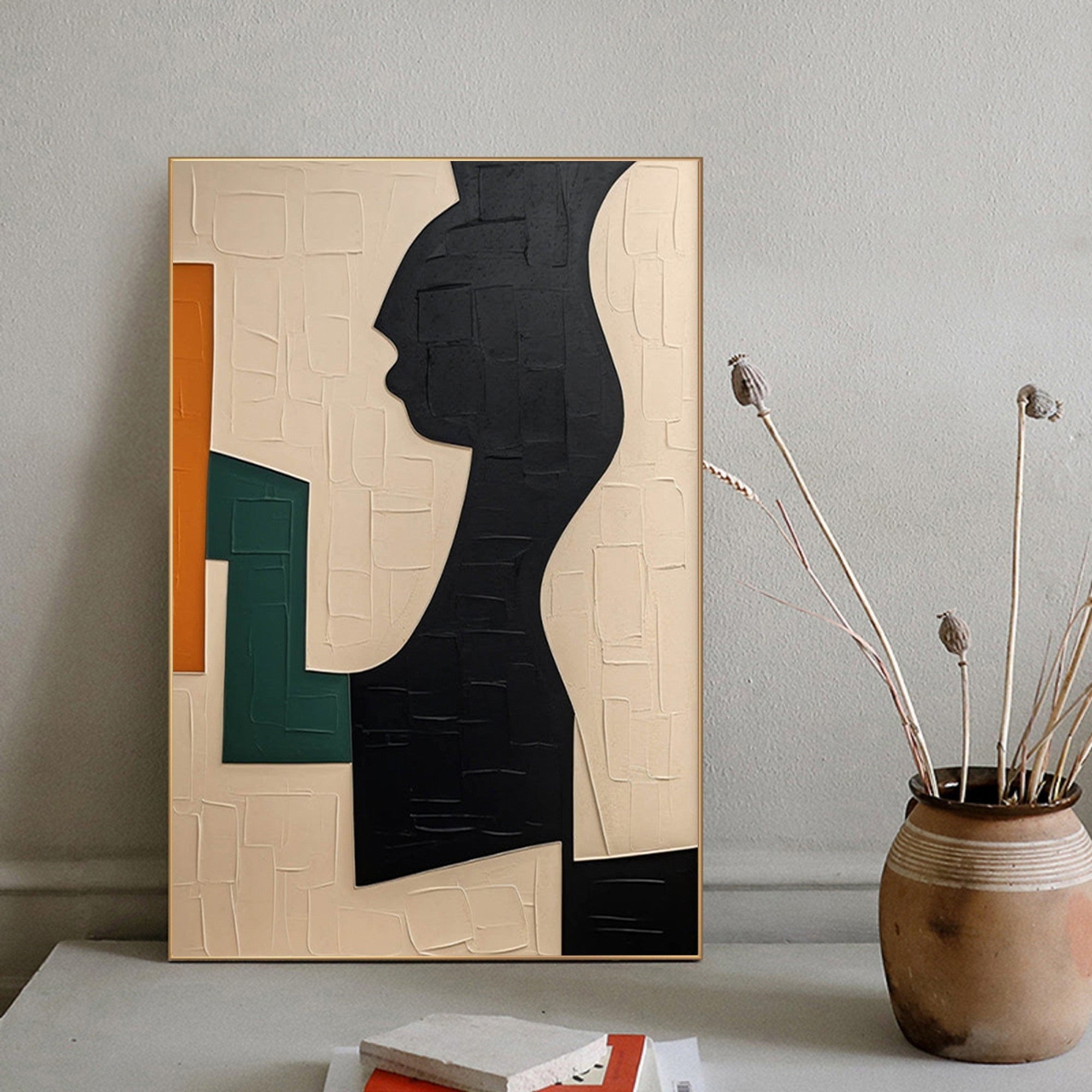 Wabi Sabi Abstract Textured Wall Art for Modern Living Room and Dining Area #TX295