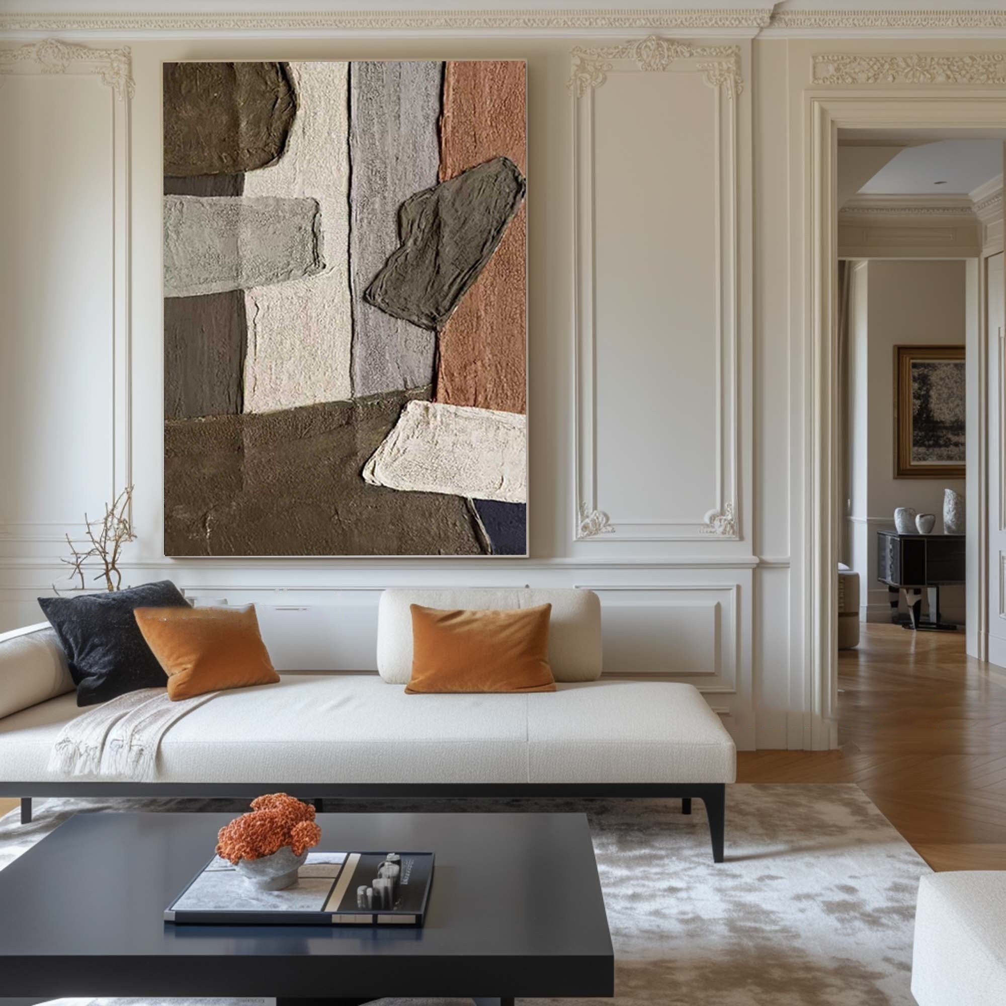 Wabi Sabi Abstract Landscape Wall Art for Living Room and Dining Area #TX210