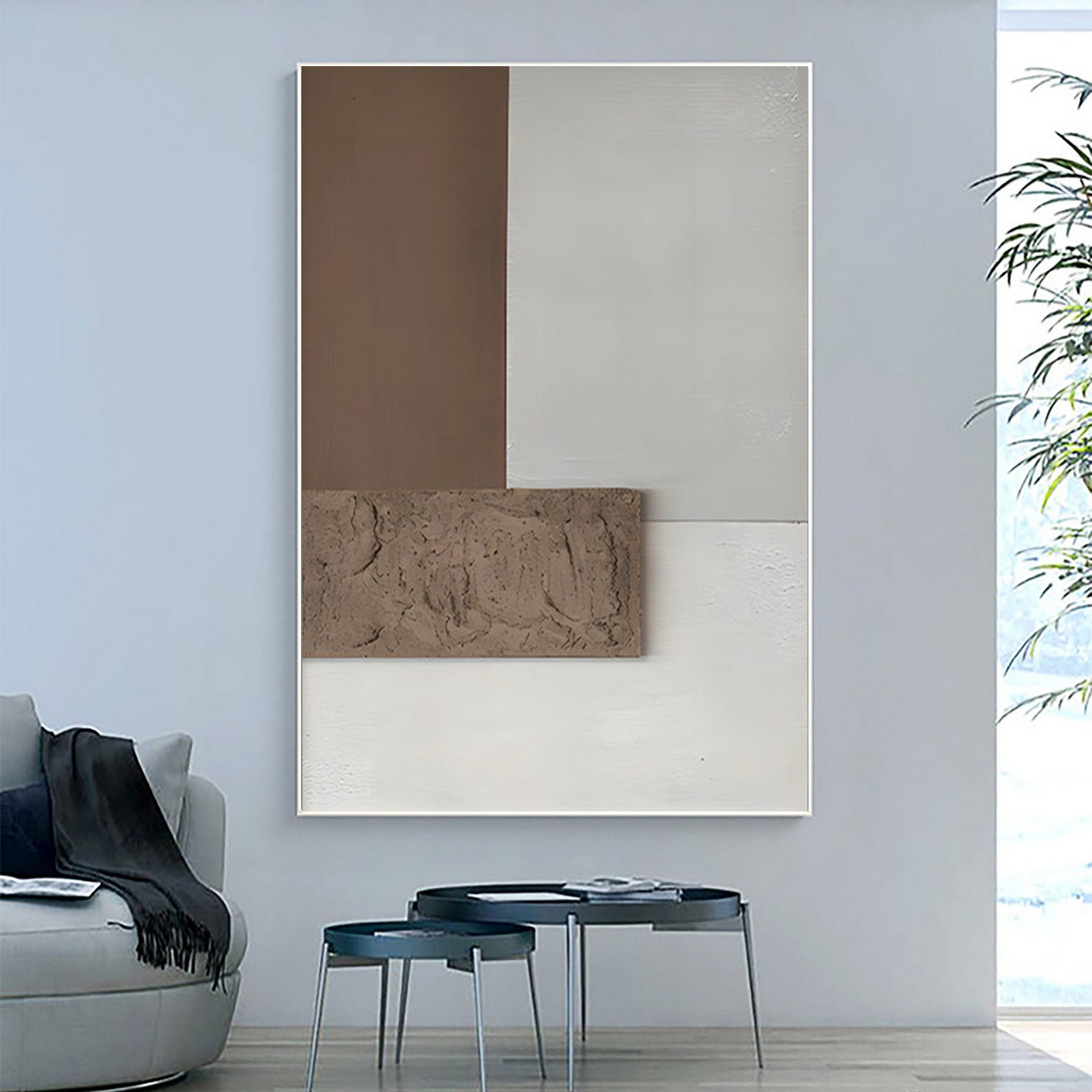 WabiSabi Wall Art with Abstract Textures for Living Room and Bedroom Wall Decor#TX092