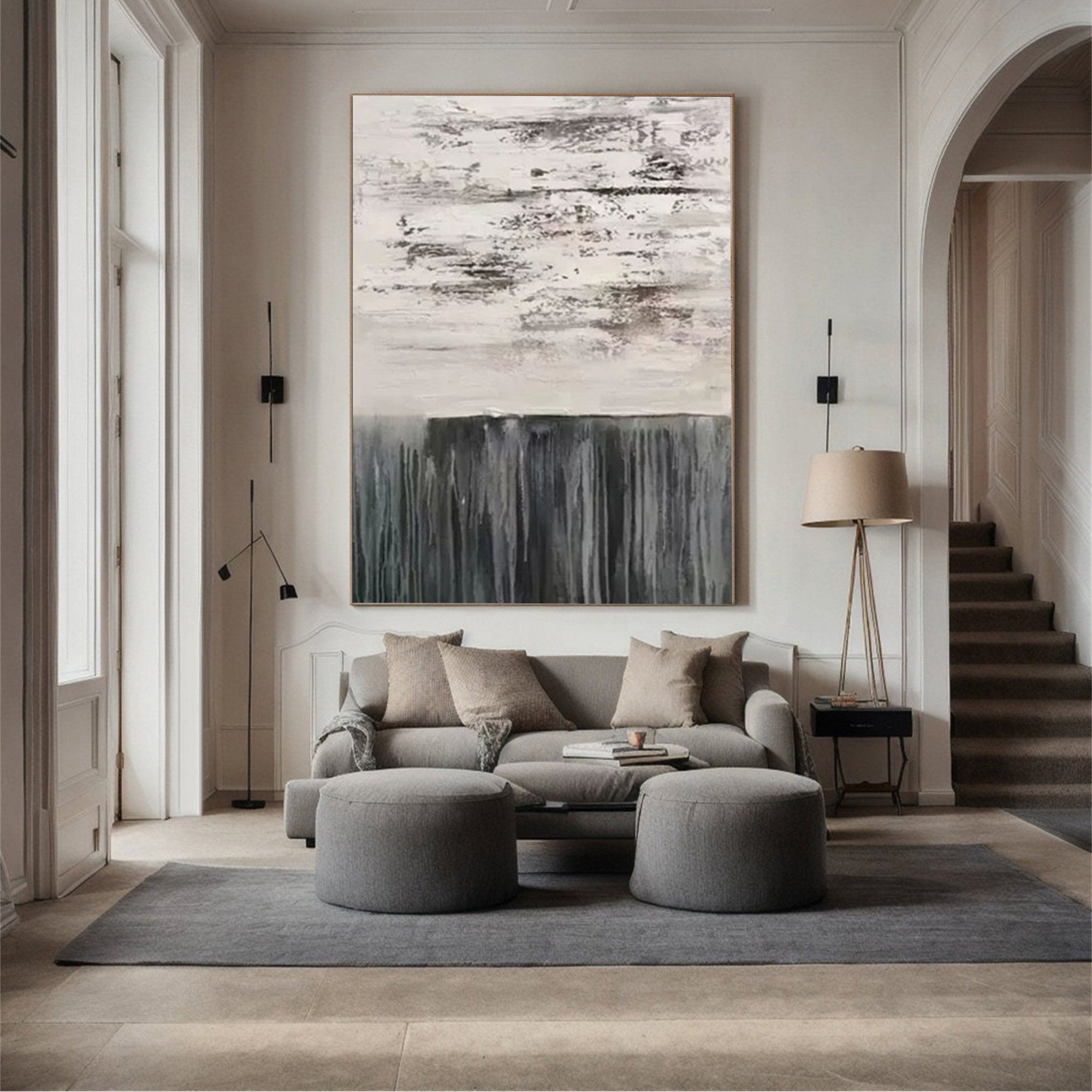 Textured Abstract Wabi Sabi Wall Art for Contemporary Home Decor #TX118