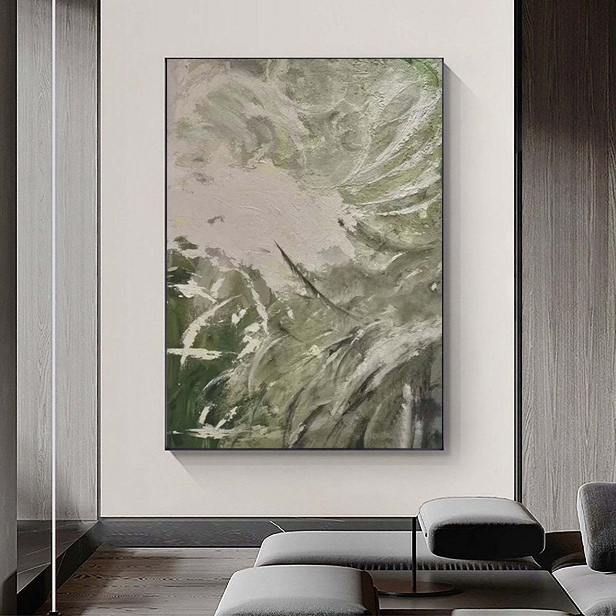 Wabi Sabi Framed Textured Wall Artwork for Elegant Home and Office Decor #TX122