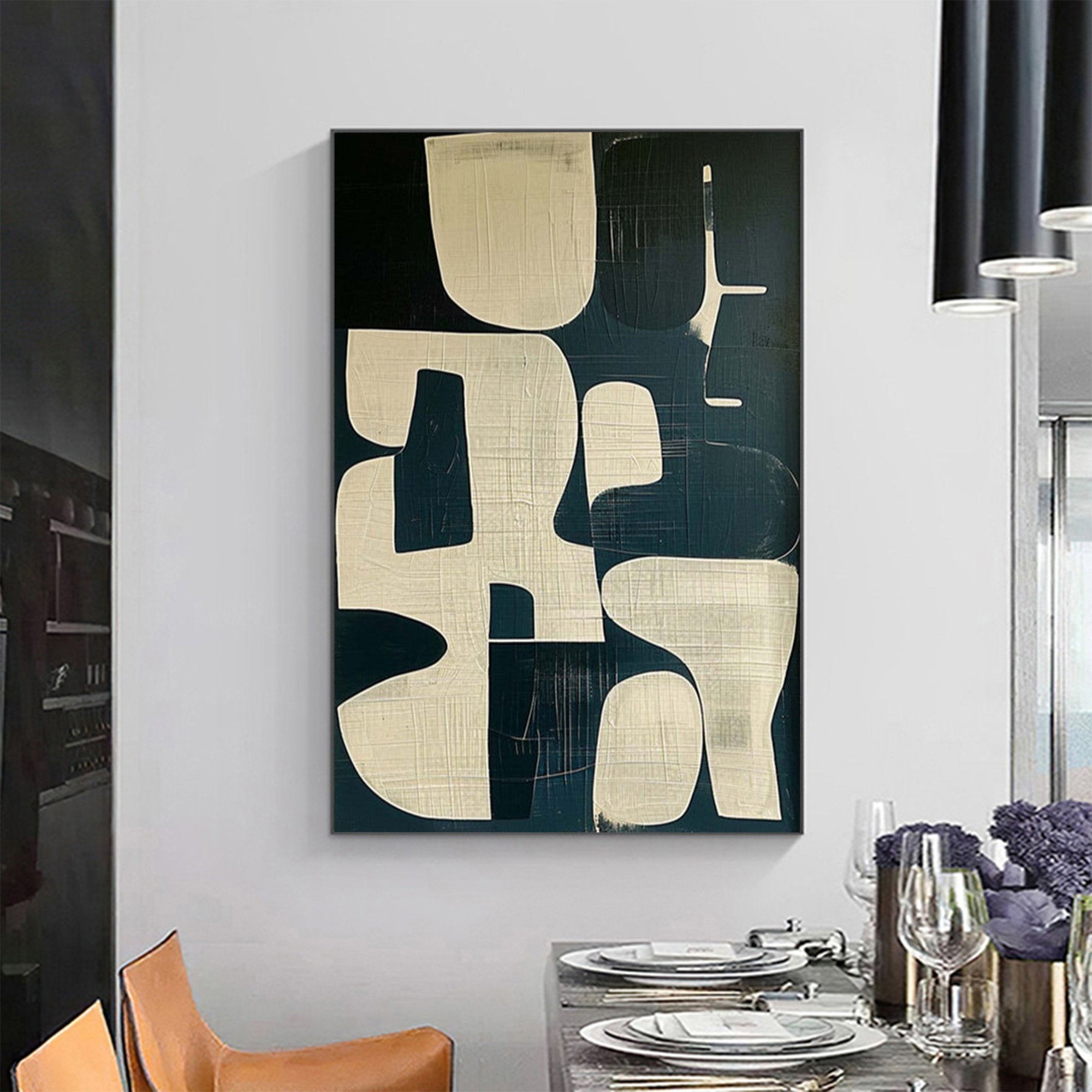 Wabi Sabi Textured Wall Art for Living Room and Dining Room with Unique Abstract Patterns #TX312