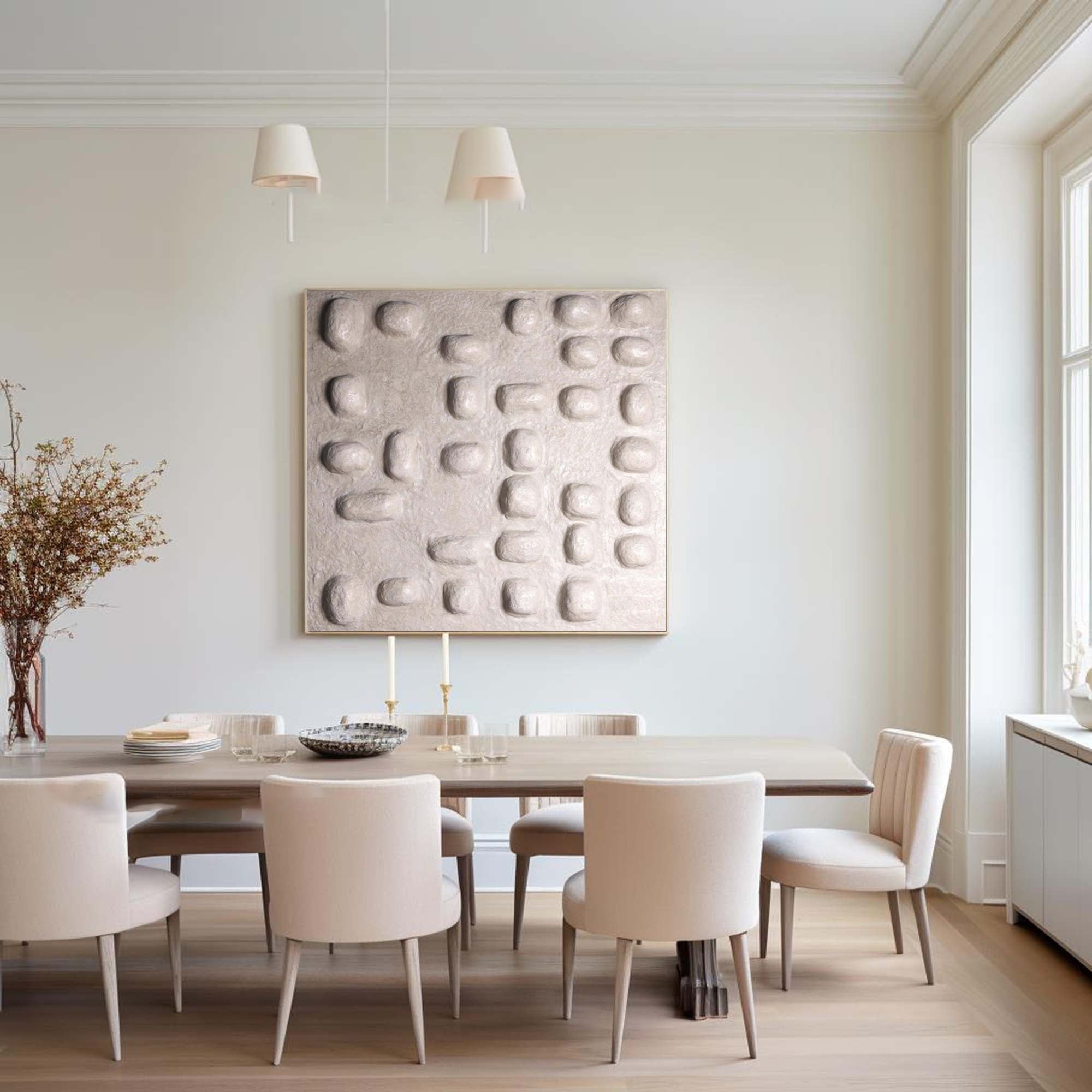 WabiSabi 3D Textured Abstract Wall Art for Contemporary Minimalist Home Decor #TX205