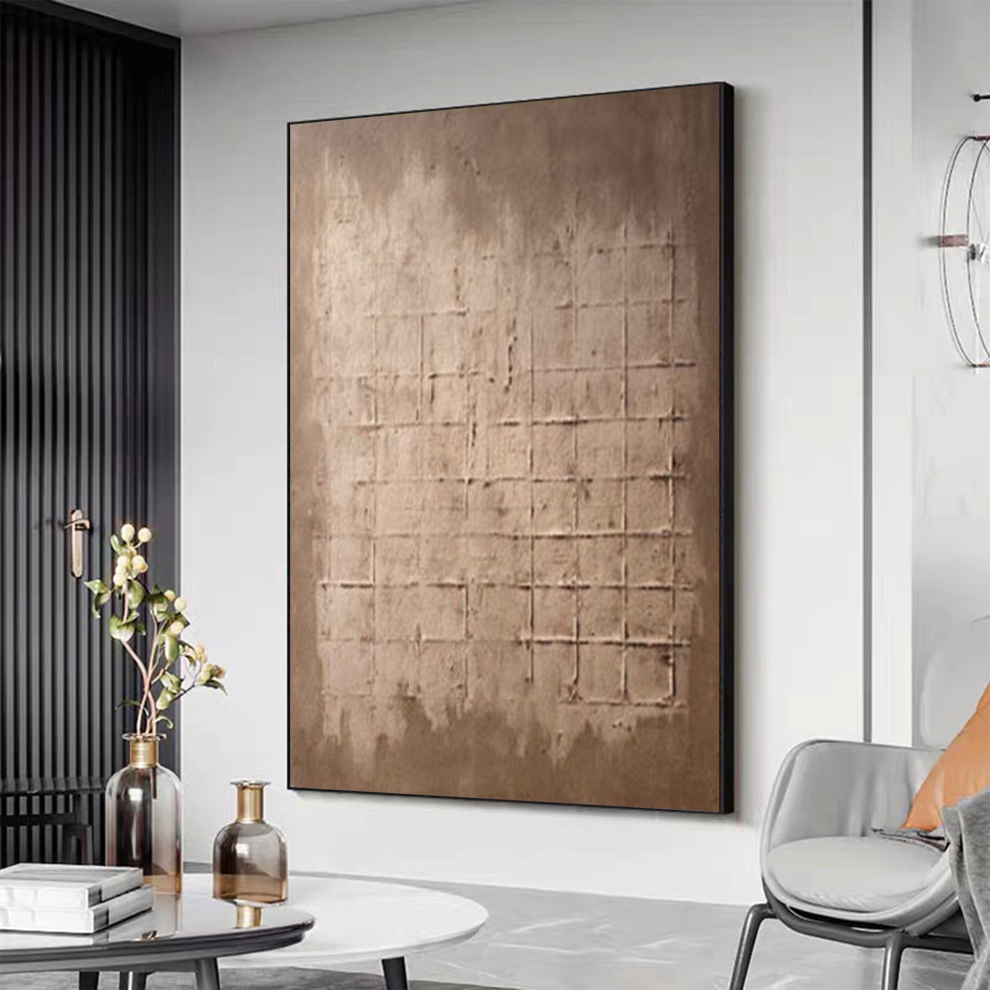 Wabi Sabi Wall Art Textured Abstract Painting for Minimalist Home Decor #TX236