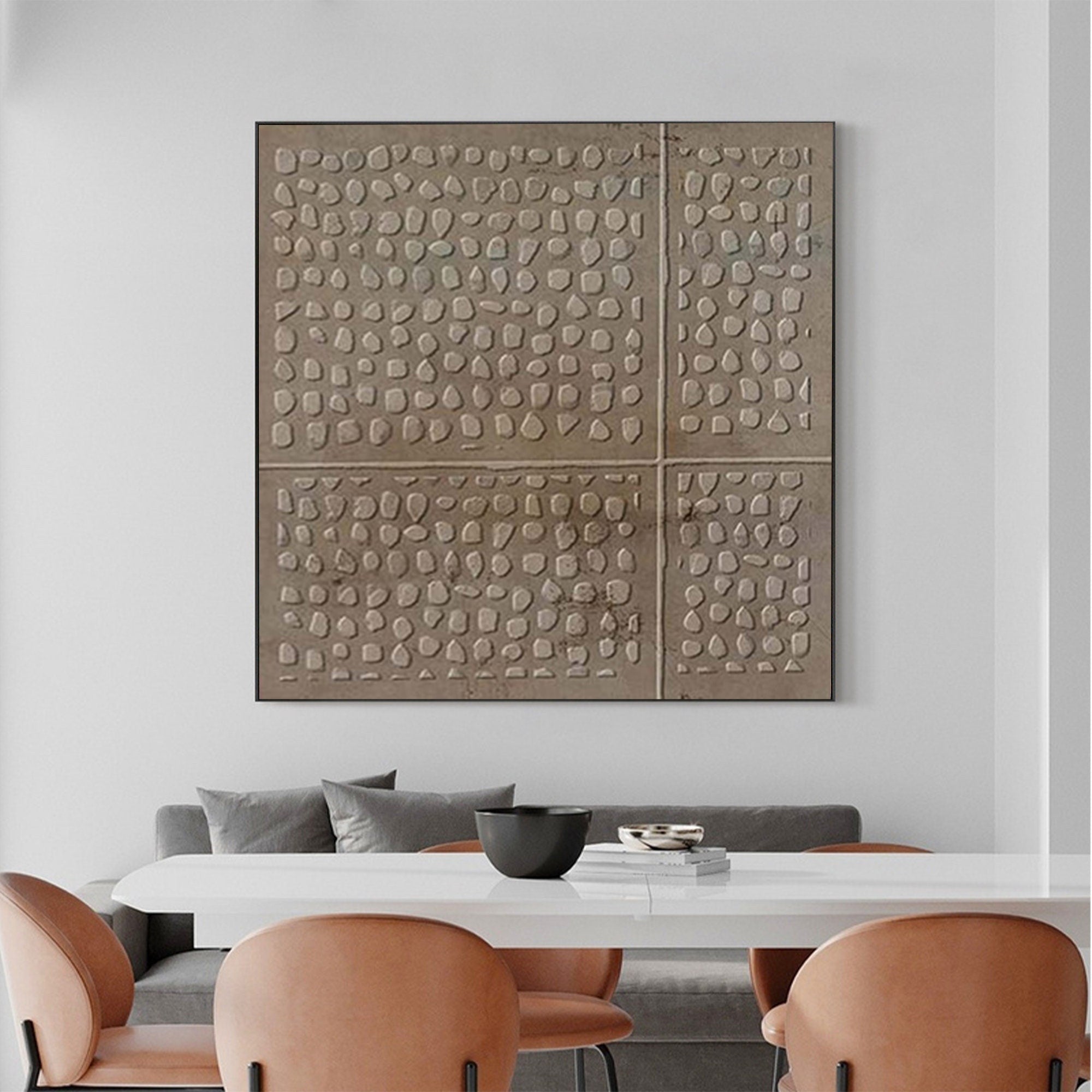 Textured WabiSabi Wall Art for Living Room and Office with Abstract Painting #TX017