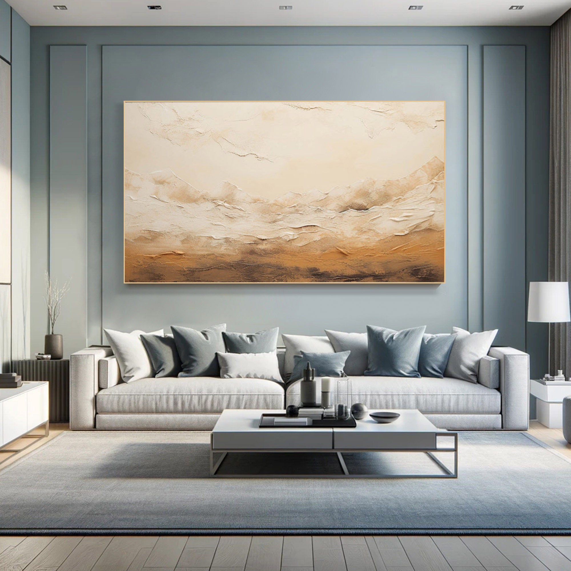 Wabi Sabi Textured Wall Art for Modern Living Room and Dining Area Decor #TX310