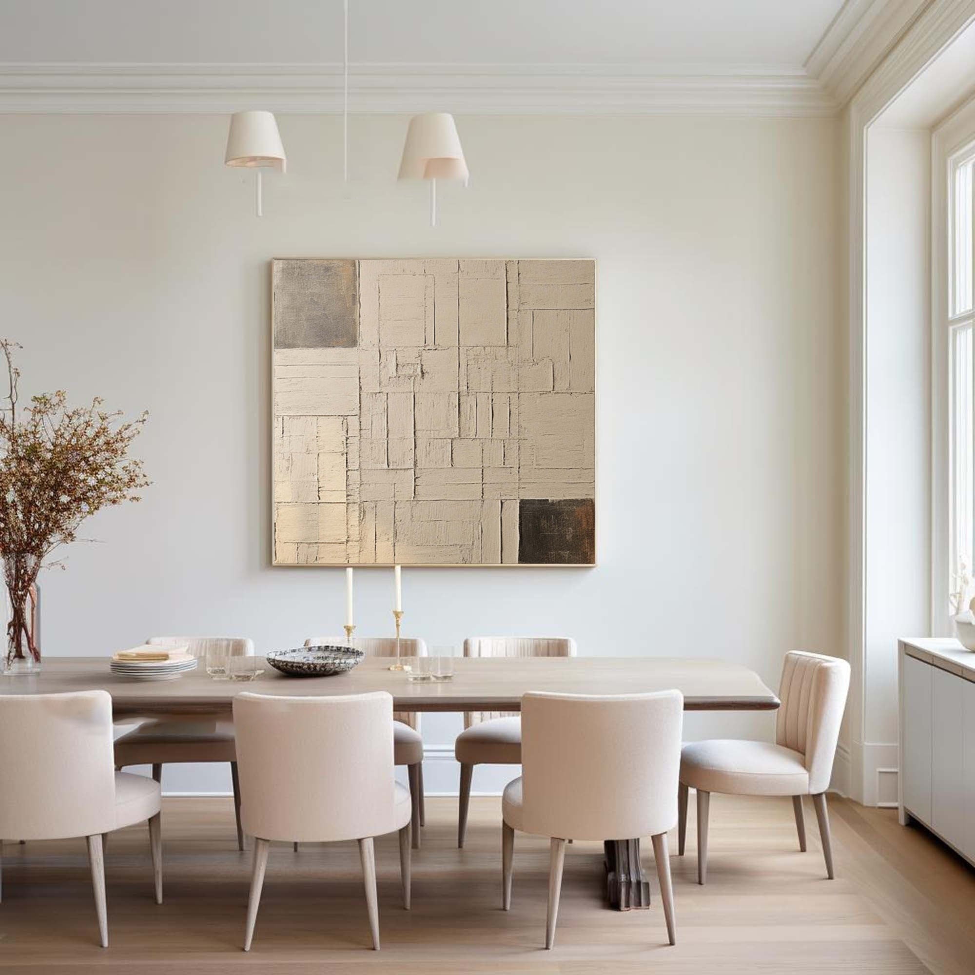 Wabi Sabi Abstract Textured Wall Art for Modern Living Room and Dining Area #TX252